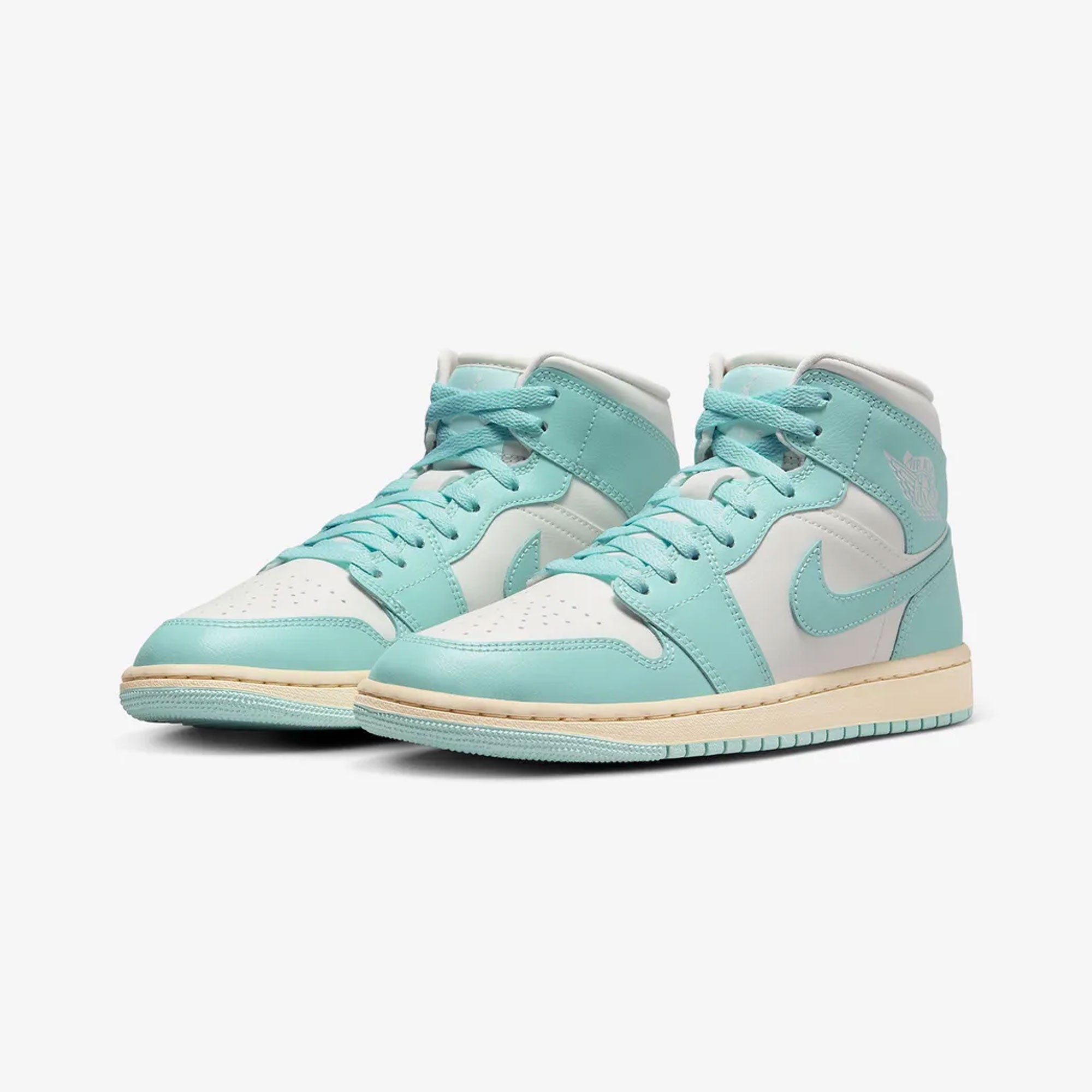 Jordan | Air Jordan 1 Mid { Sail/light Dew-muslin - view 2