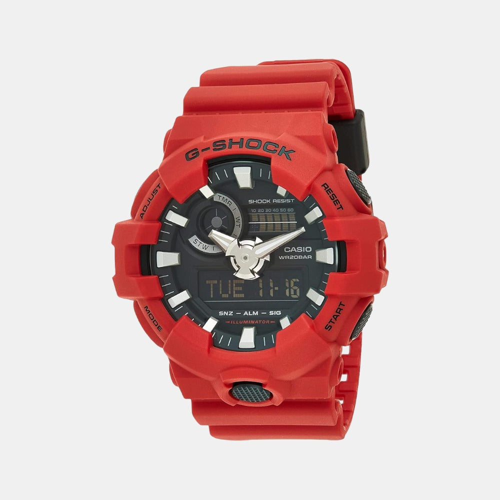 Casio G-Shock Men Quartz Black Dial Analog-Digital Resin Watch G716