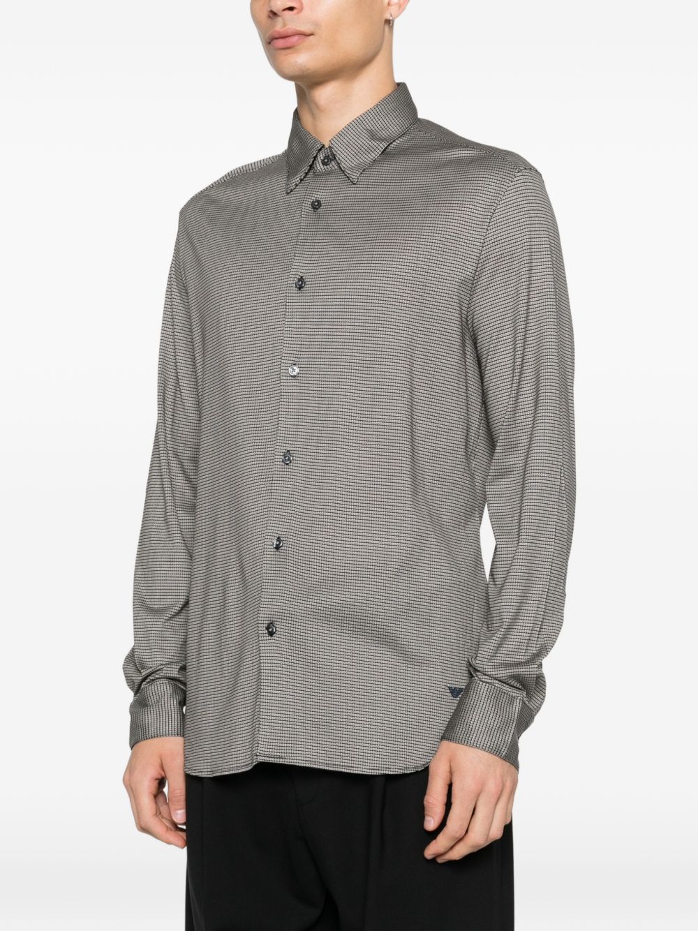 Emporio Armani Cotton blend shirt – 70% Lyocell, 30% Cotton - view 2