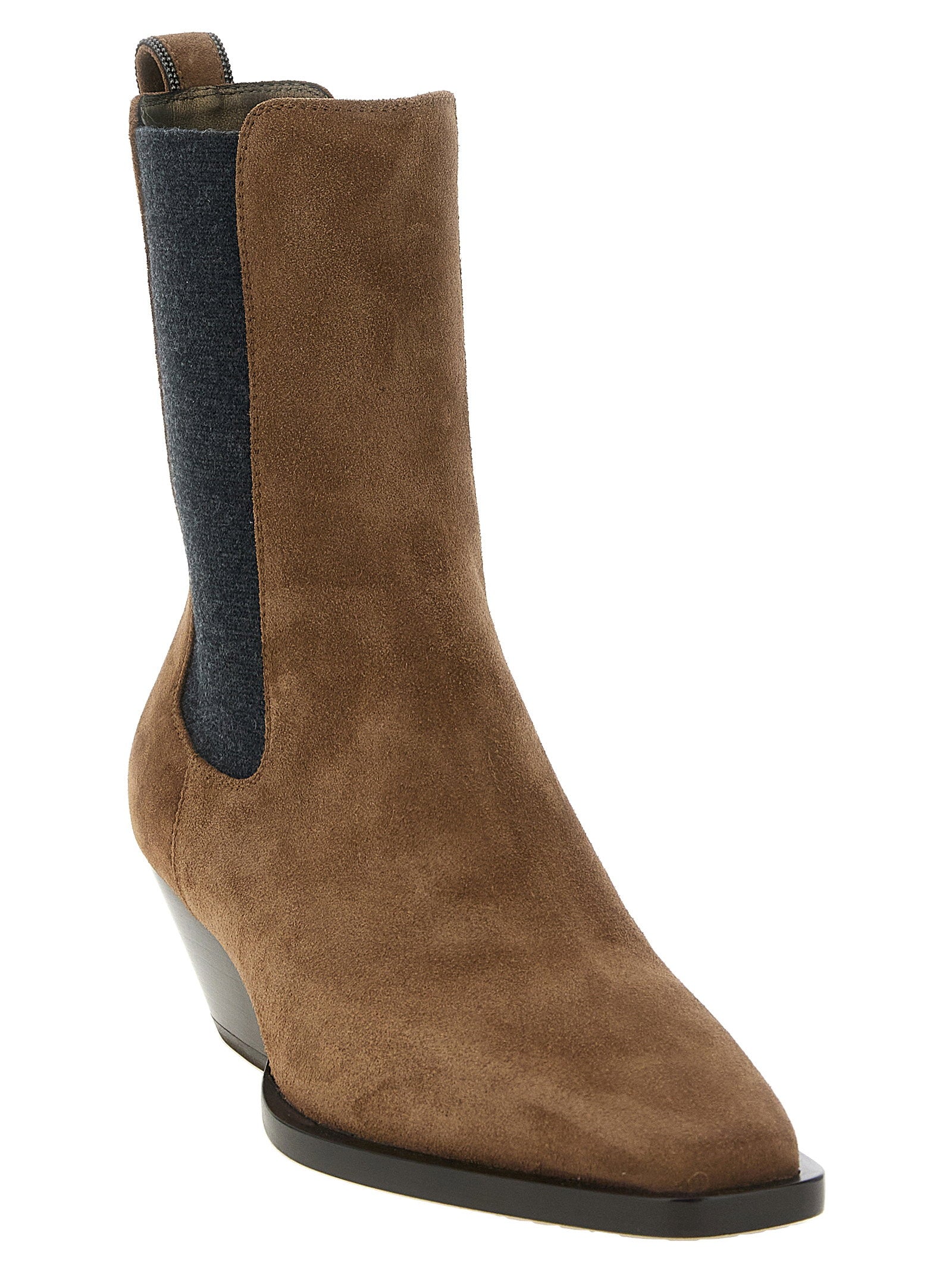 Brunello Cucinelli Precious Loop Detail Ankle Boots - view 2