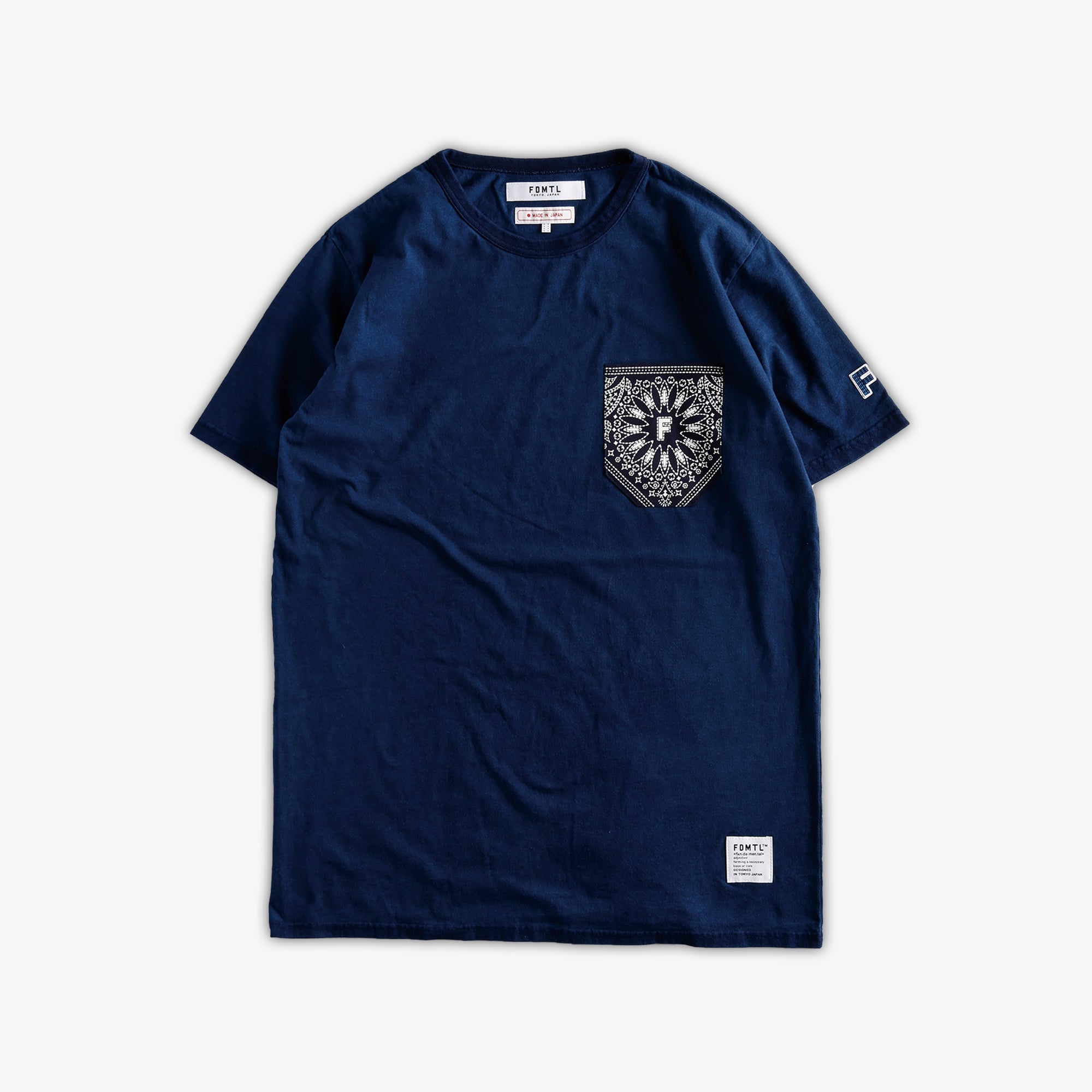 Fdmtl | Paisley Pocket Tee { Indigo - view 2