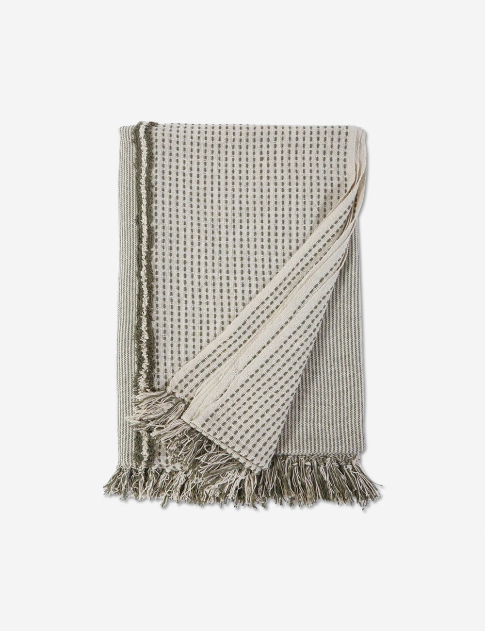 Lulu and Georgia Jagger Cotton-Blend Throw by Pom Pom at Home