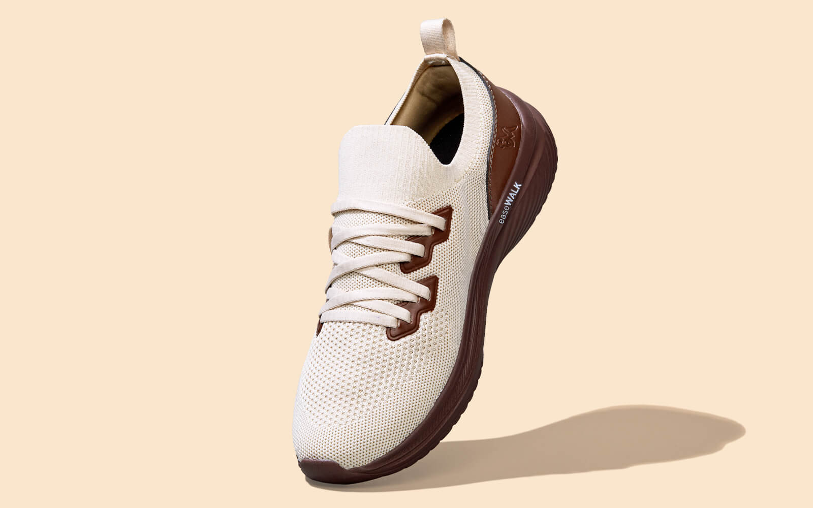 Neeman's Ease Walk Snug : Ivory Brown - view 2