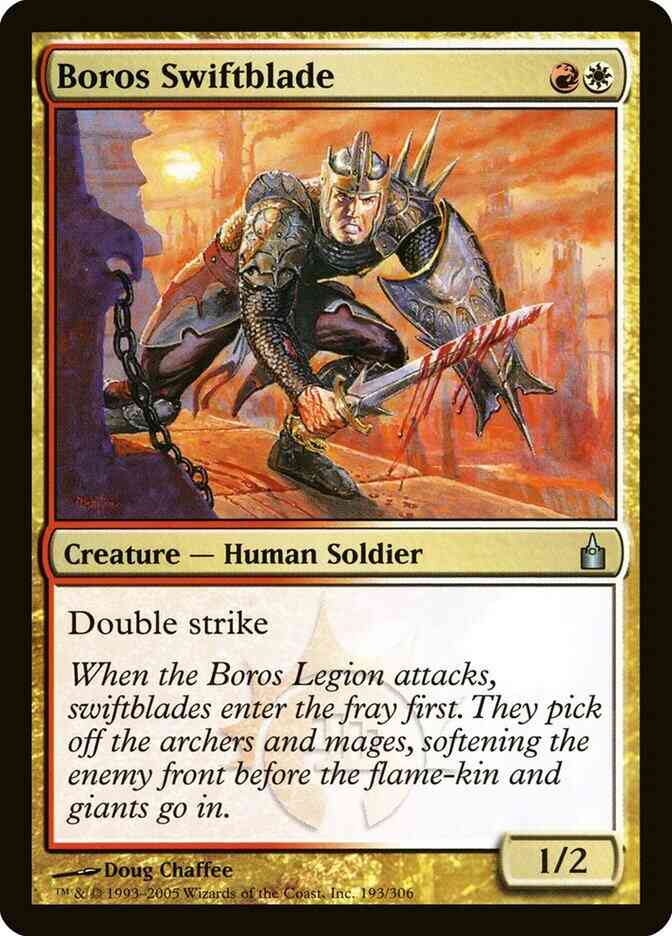 Boros swiftblade 193 – Magic Boros Swiftblade [193] [Ravnica City Of Guilds] [Non-Foil]