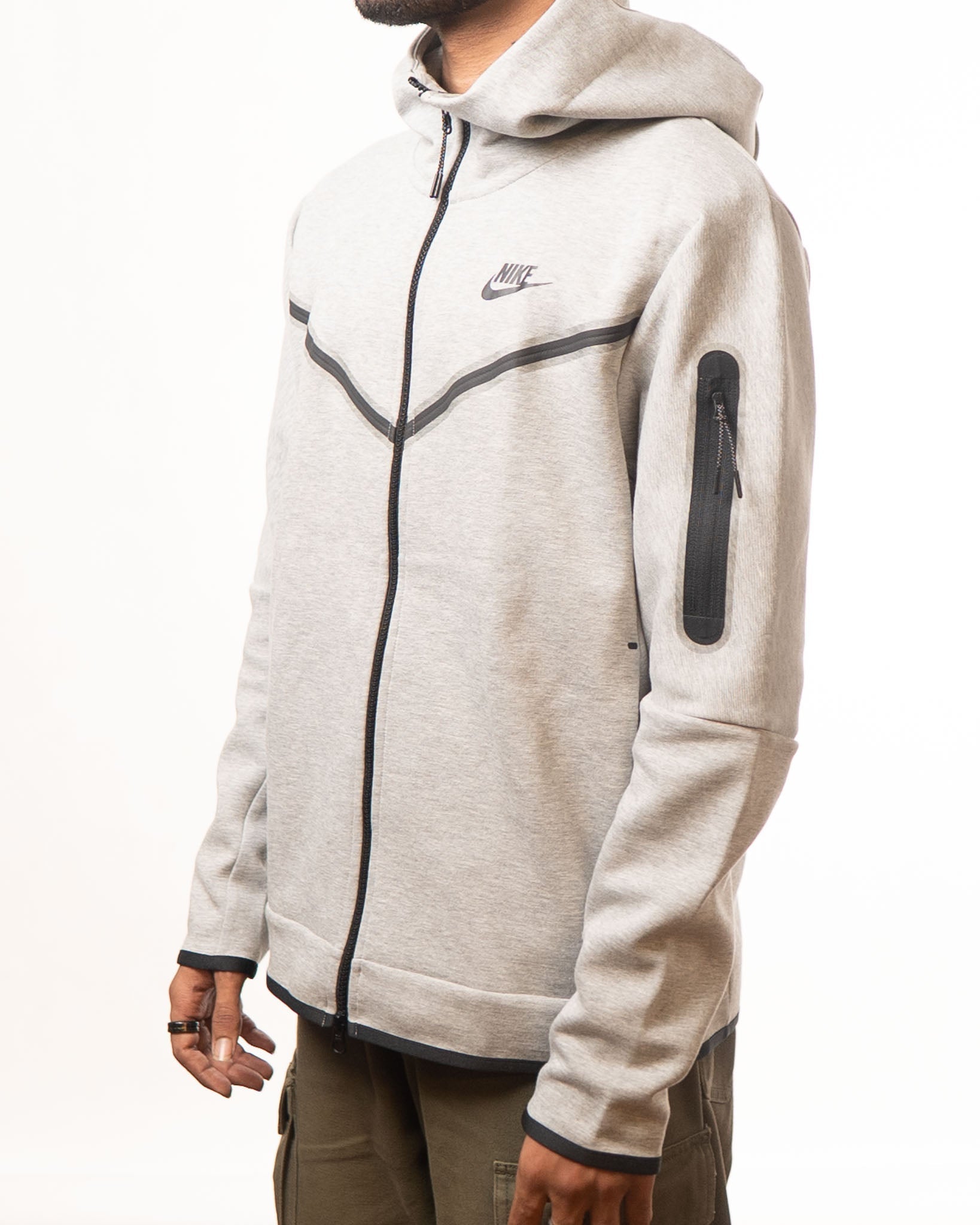 Nike Grey Windrunner Zipper Hoodie - view 2