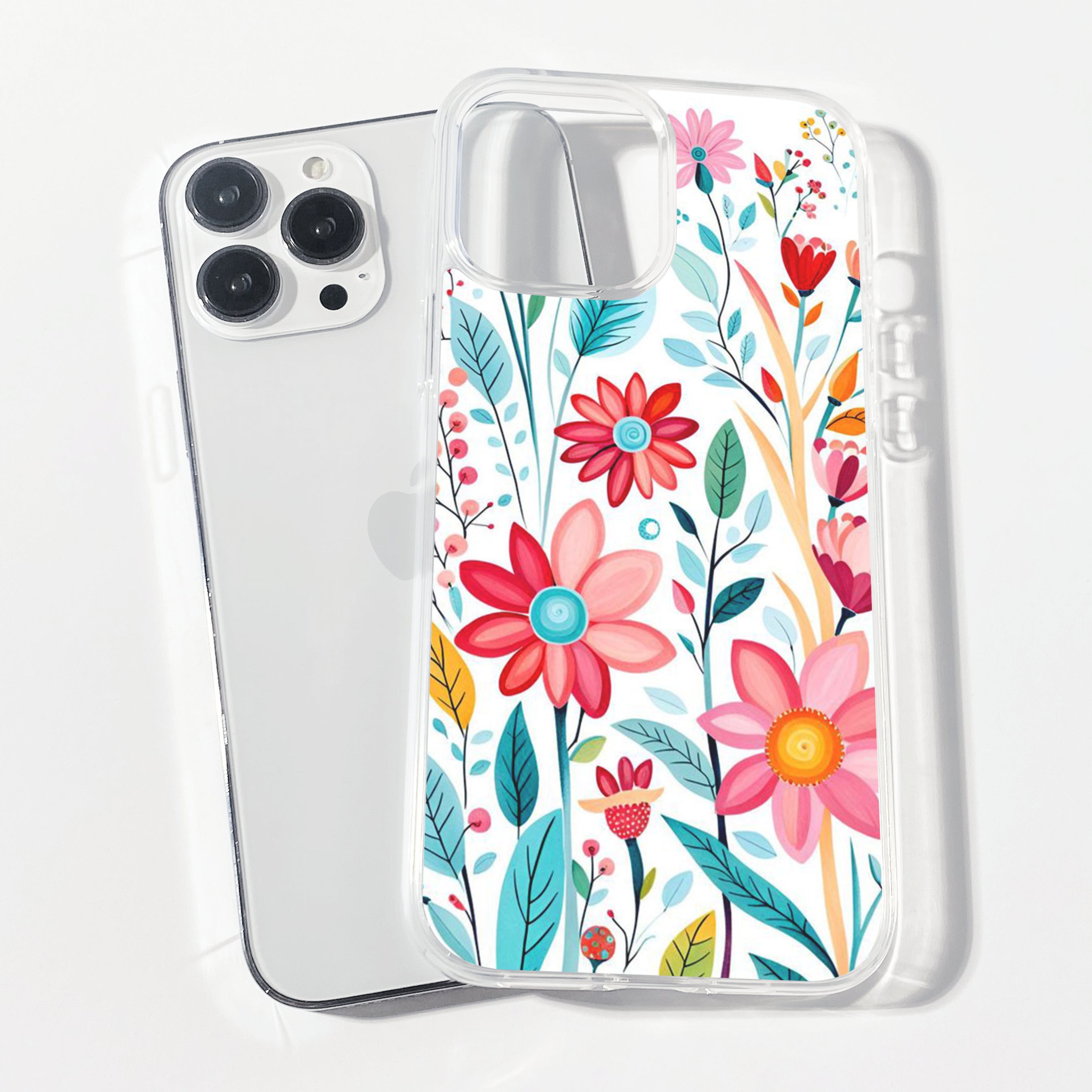 Casebasket Petalray Clear Silicone Phone Cover