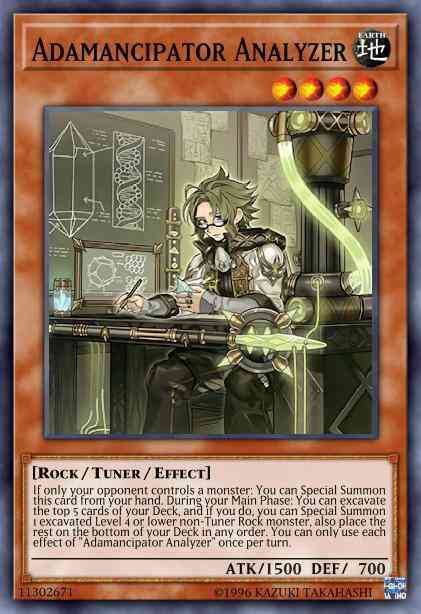 Yu-Gi-Oh! Adamancipator Analyzer - SESL-EN003 - Secret Rare - 1st Edition