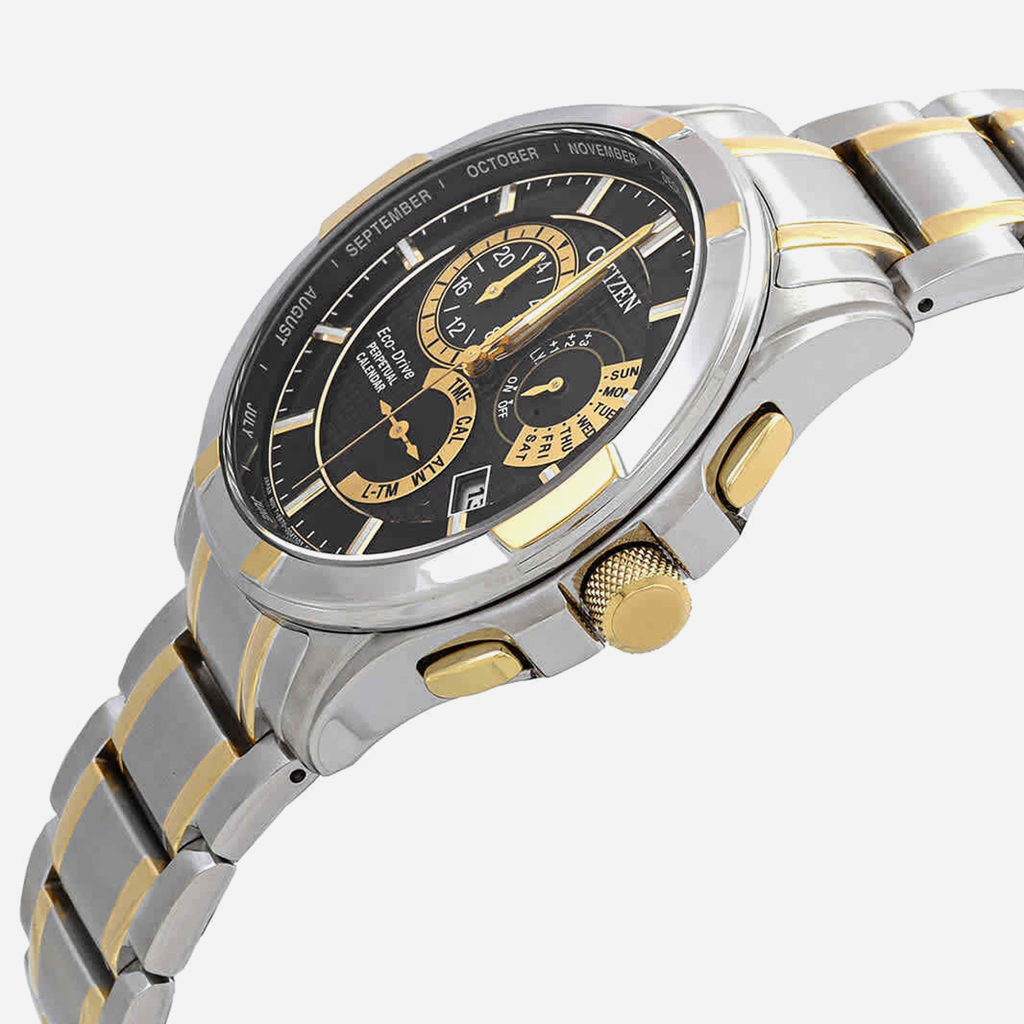 Citizen Eco-Drive Gents Watch Black Dial – Multi - view 2