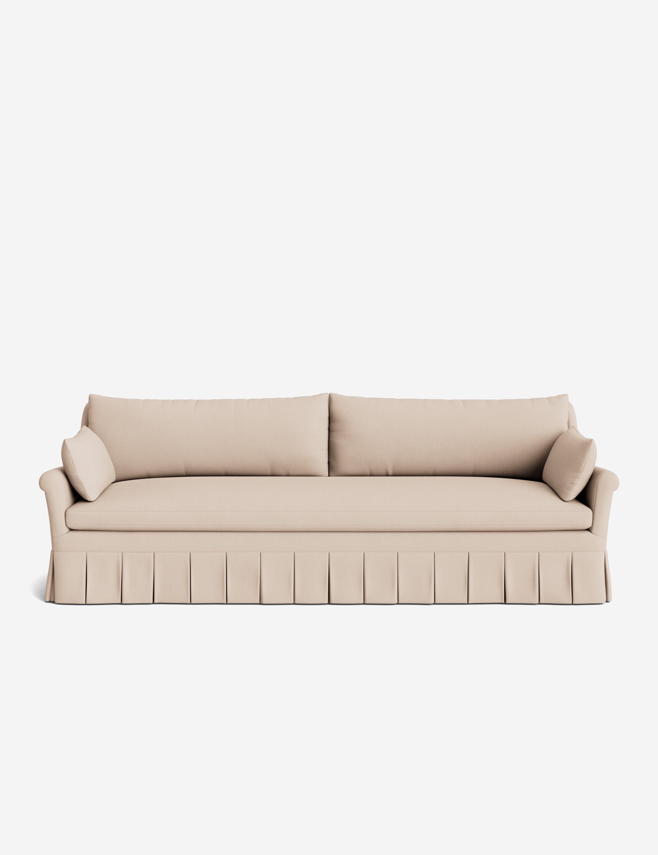 Lulu and Georgia Portola Rolled Arm Pleated Sofa - view 117