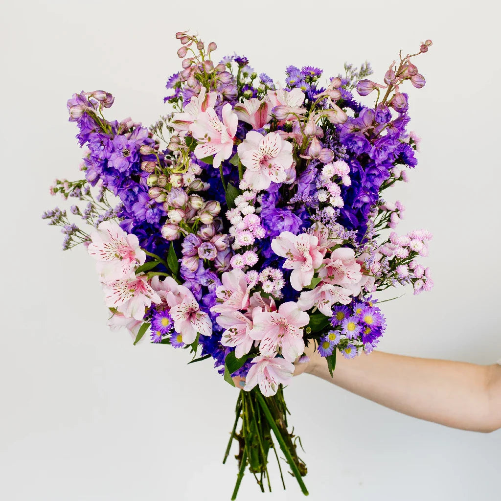 FiftyFlowers Purple Magic Flower Centerpiece