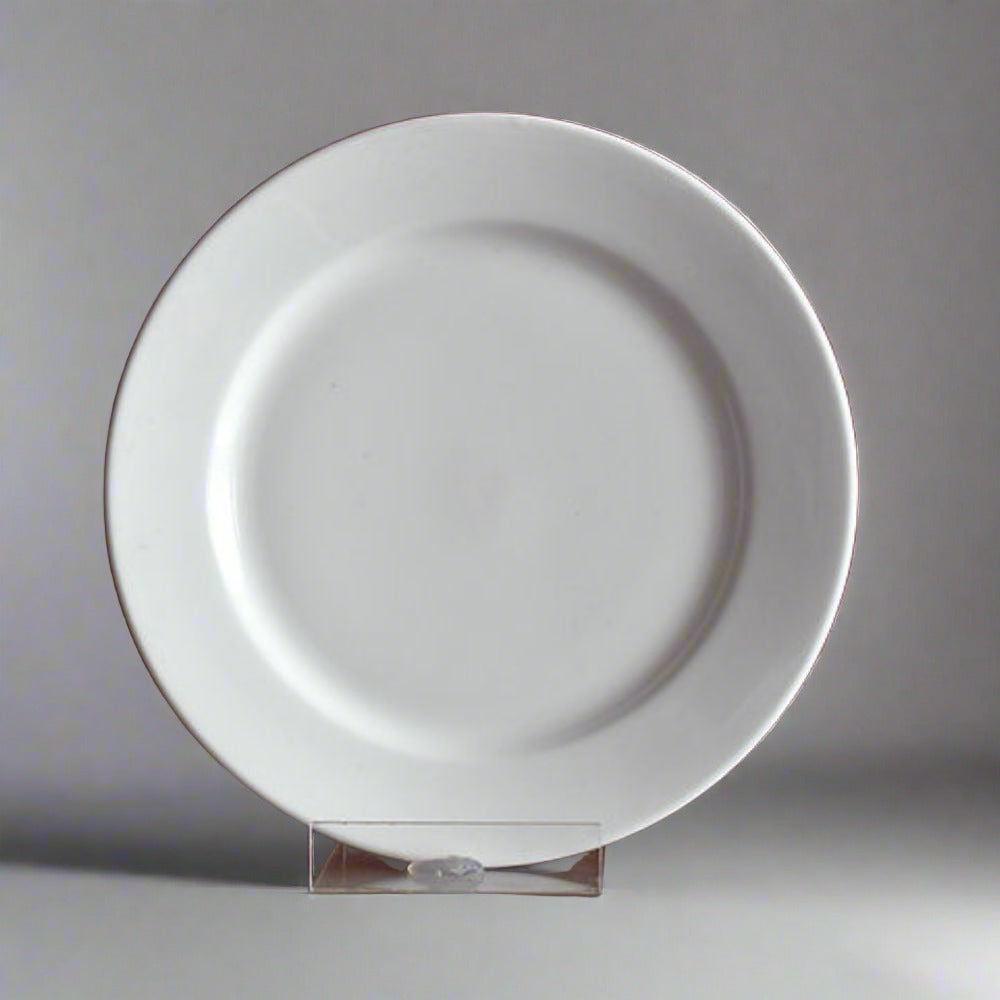 Clay Craft Ceramic Basic Dinner Plate Georgian | White | Set of 4 Pc - view 2