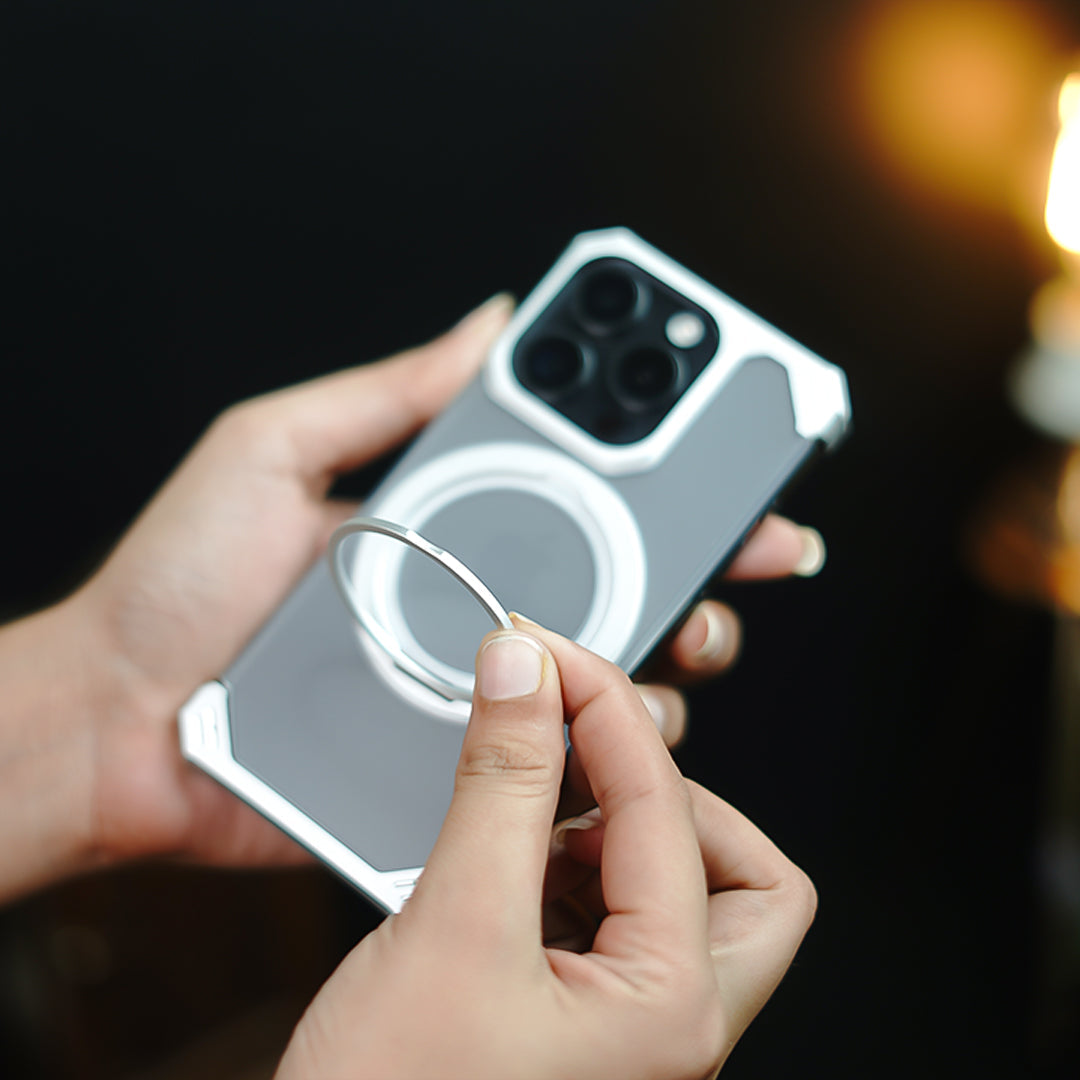 Million Cases Ultimate Slim Frameless Metal Stand Case - iPhone - view 5