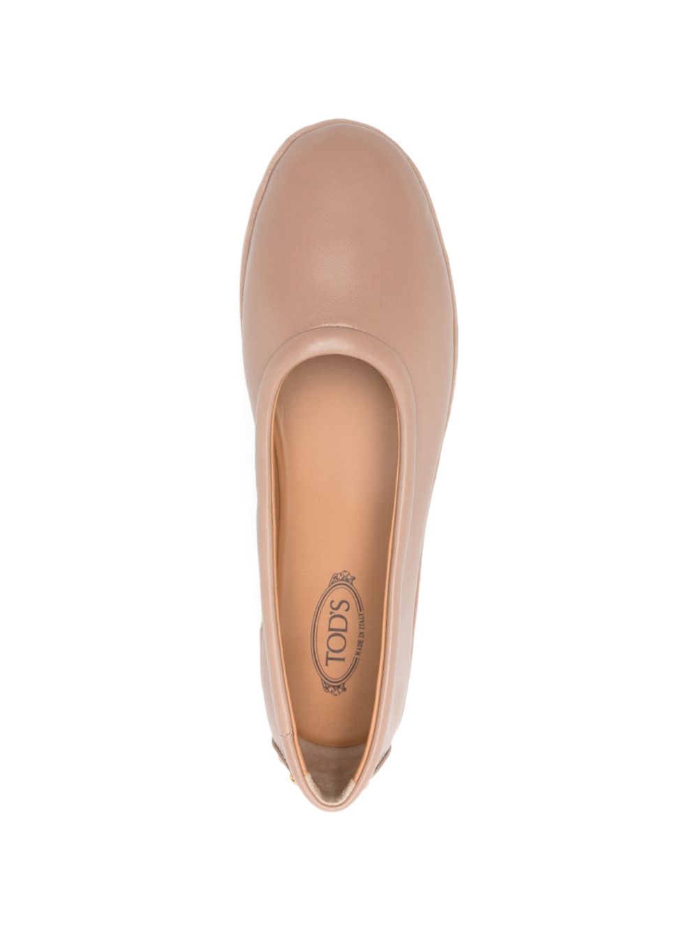 Tod'S Metal Dots Ballerinas in Nappa Leather – Calf Leather 100% - view 3