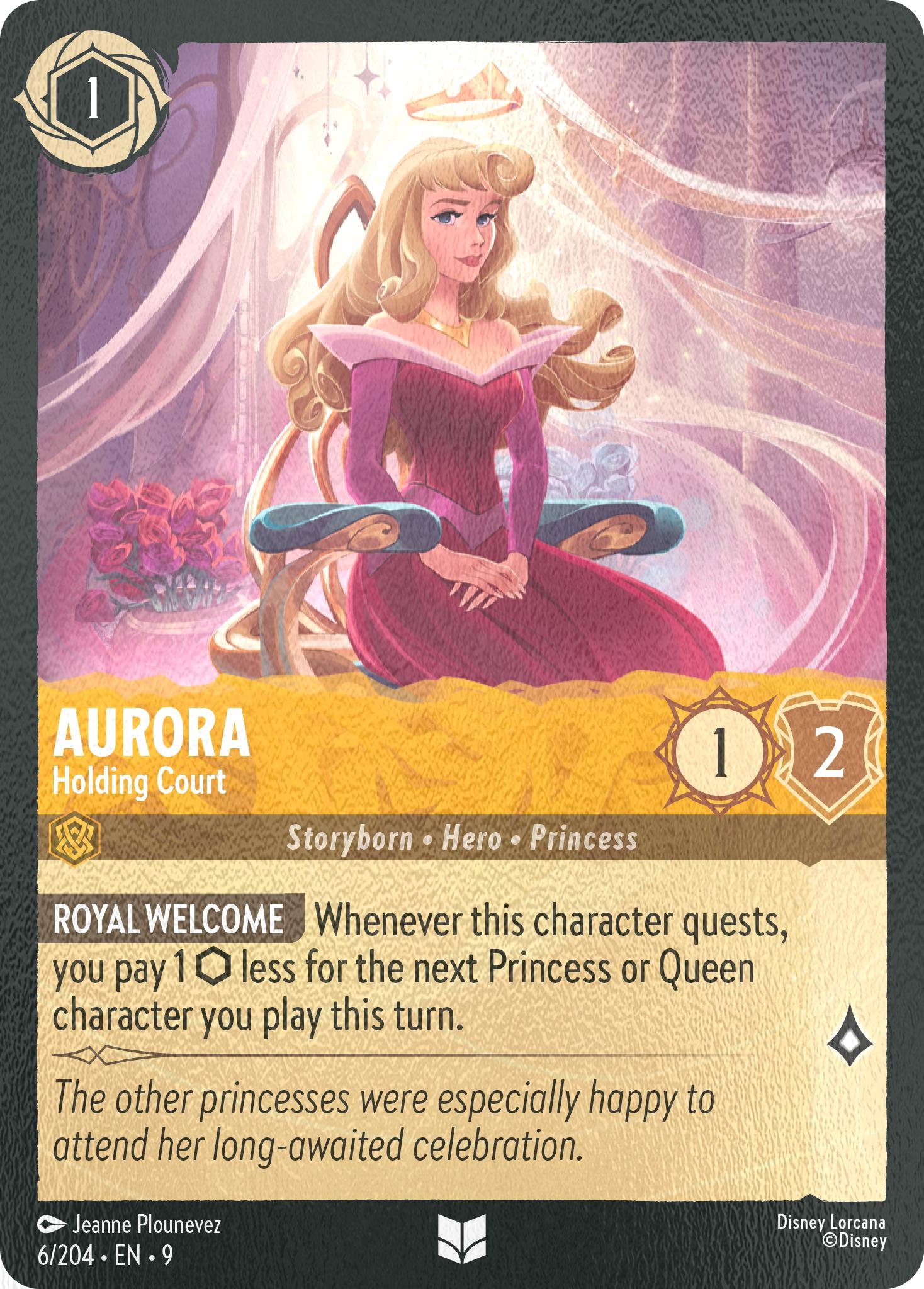204 fabled cold – Lorcana Aurora - Holding Court - 6/204 [Fabled] [Cold Foil]