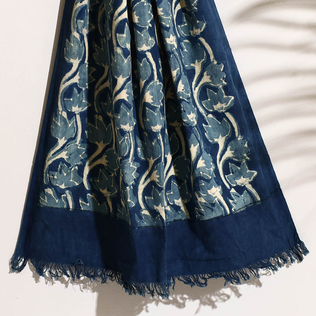 BINDAAS UNLIMITED Blue - Bindaas Block Printed Handloom Cotton Towel - view 2
