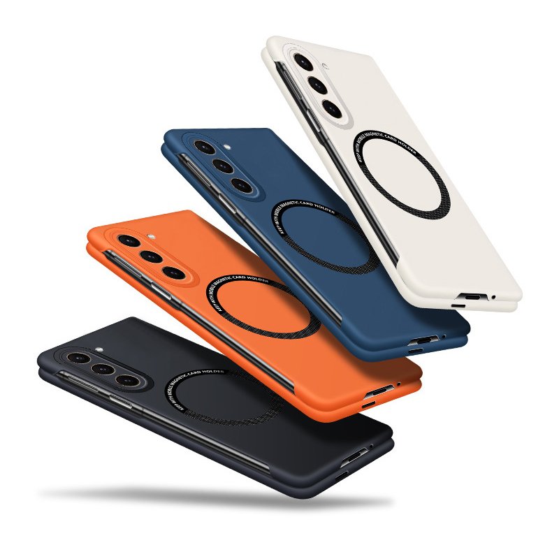 Million Cases Galaxy Z Fold Series Smooth Borderless Magnetic Grip Case
