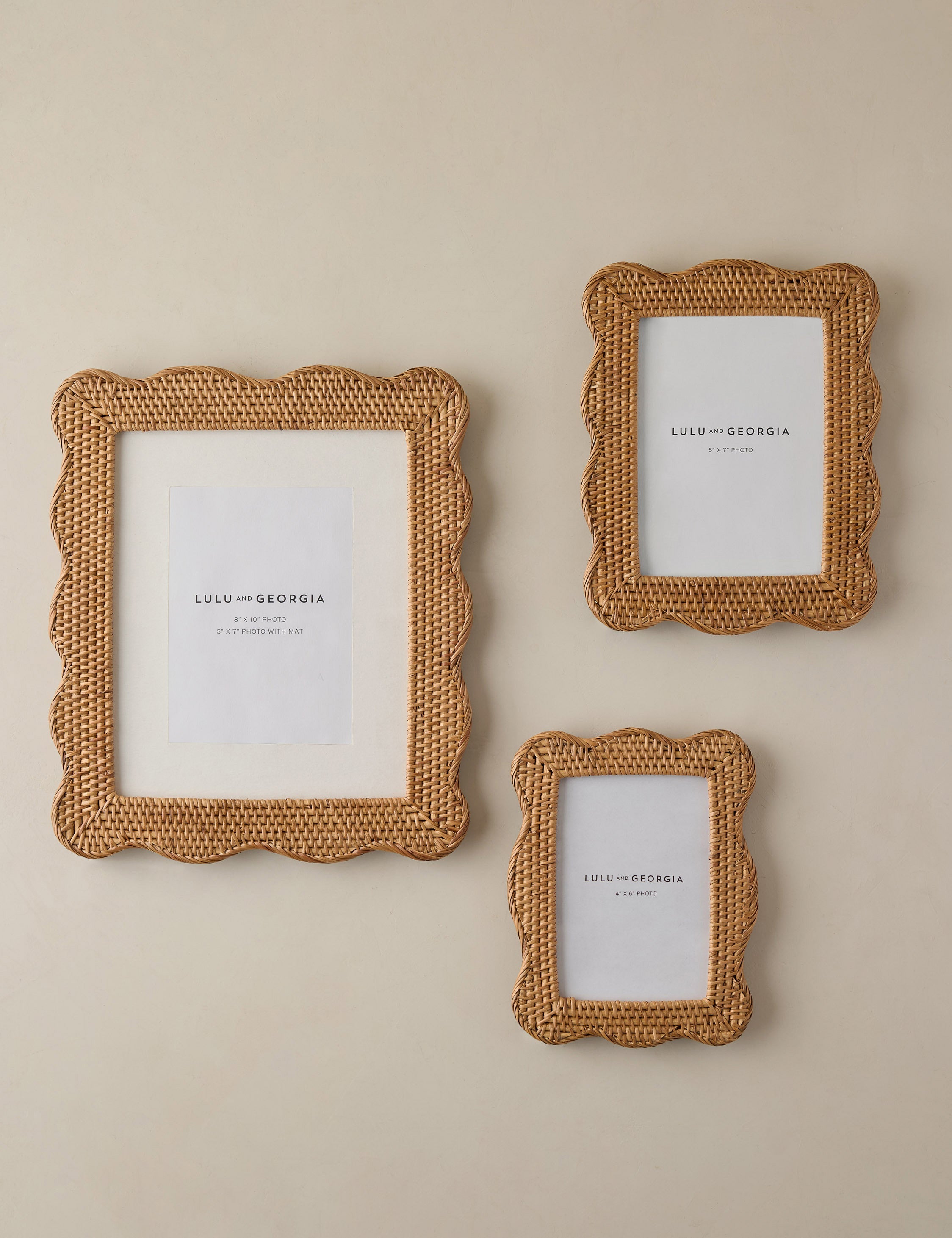 Lulu and Georgia Tyna Rattan Picture Frame – Natural