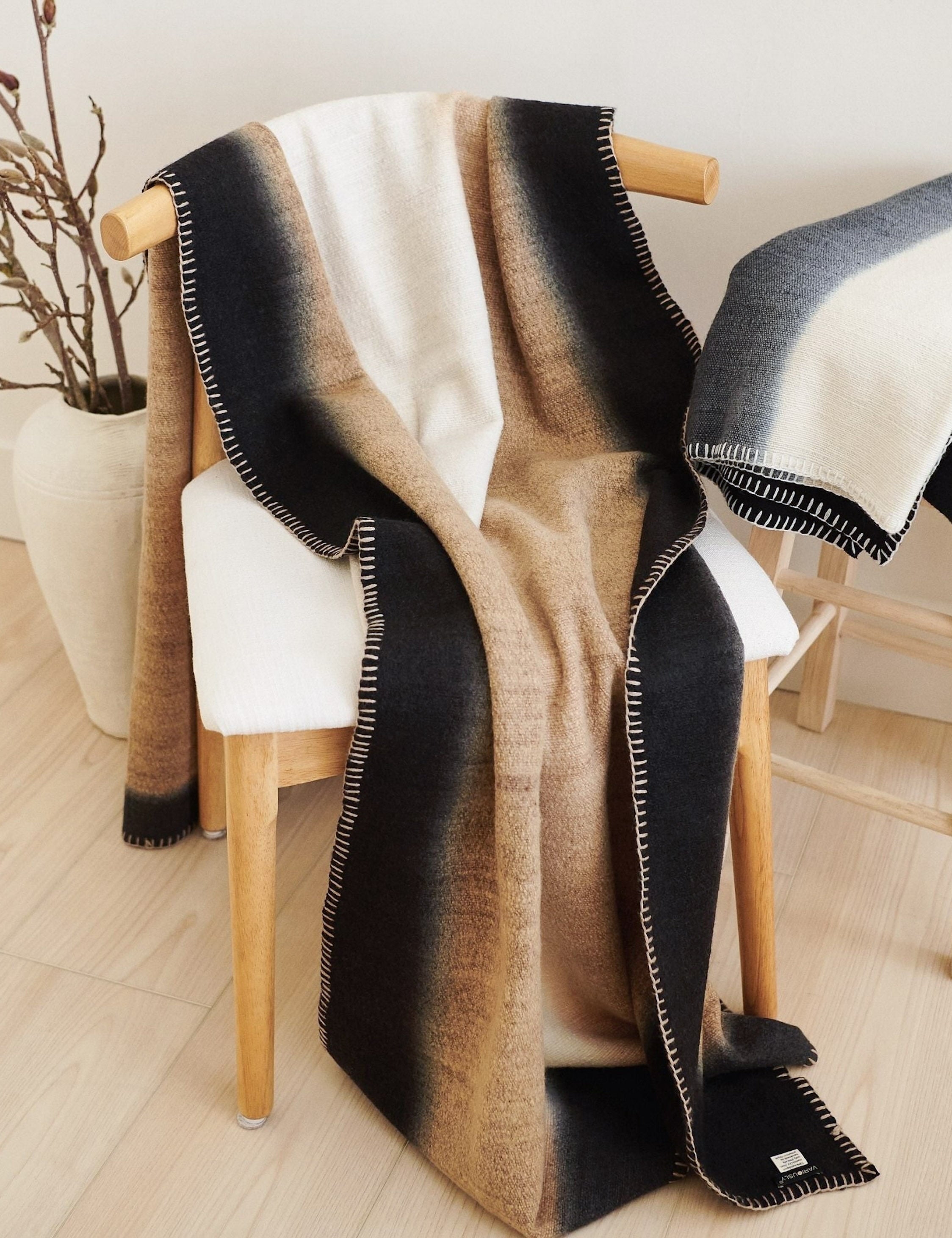 Lulu and Georgia Siroco Wool Throw by Studio Variously - view 2
