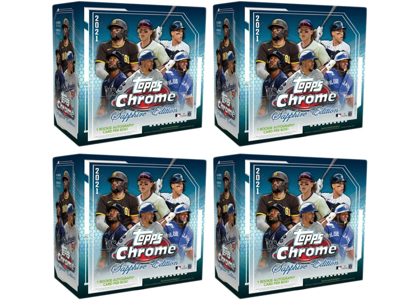 2021 Topps Chrome Sapphire Edition Baseball Box 4x Lot
