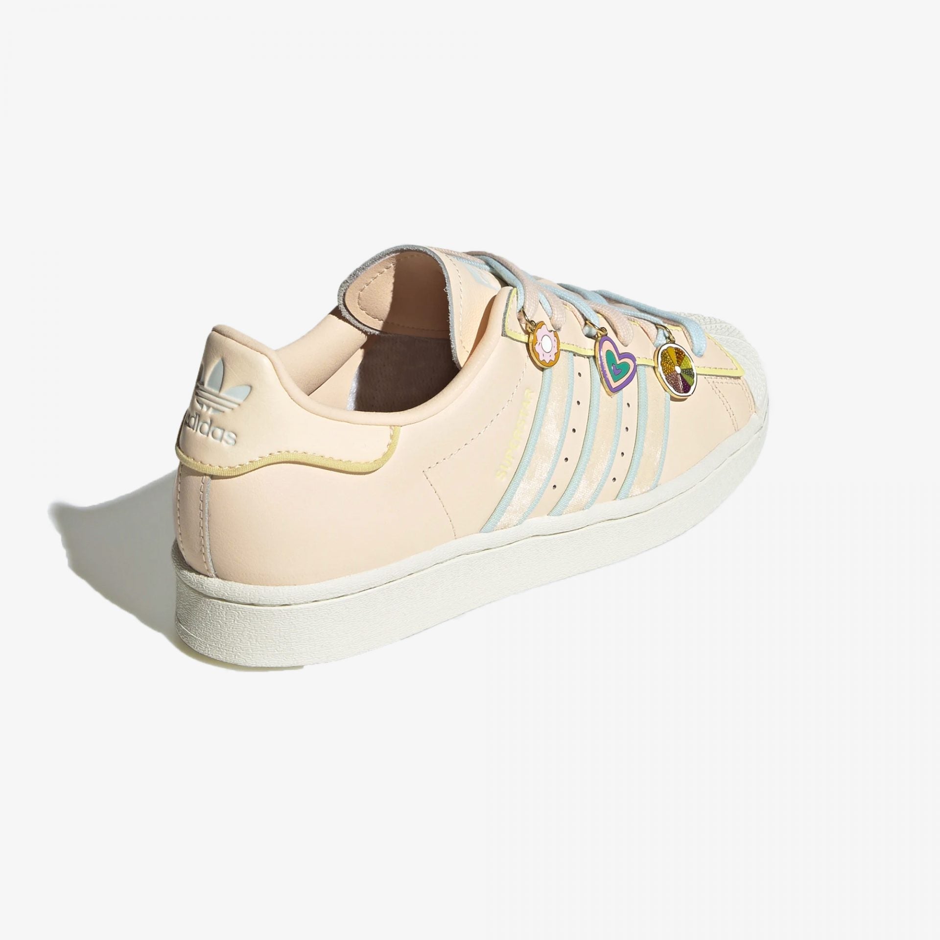 Adidas Originals | SUPERSTAR { ORANGE / ALMOST BLUE - view 2