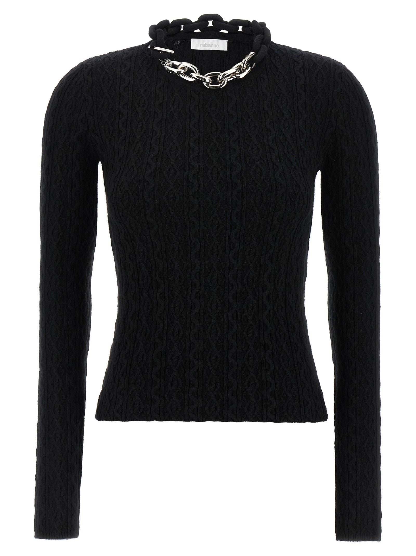 Paco Rabanne Necklace Sweater – 90% wool 10% cashmere