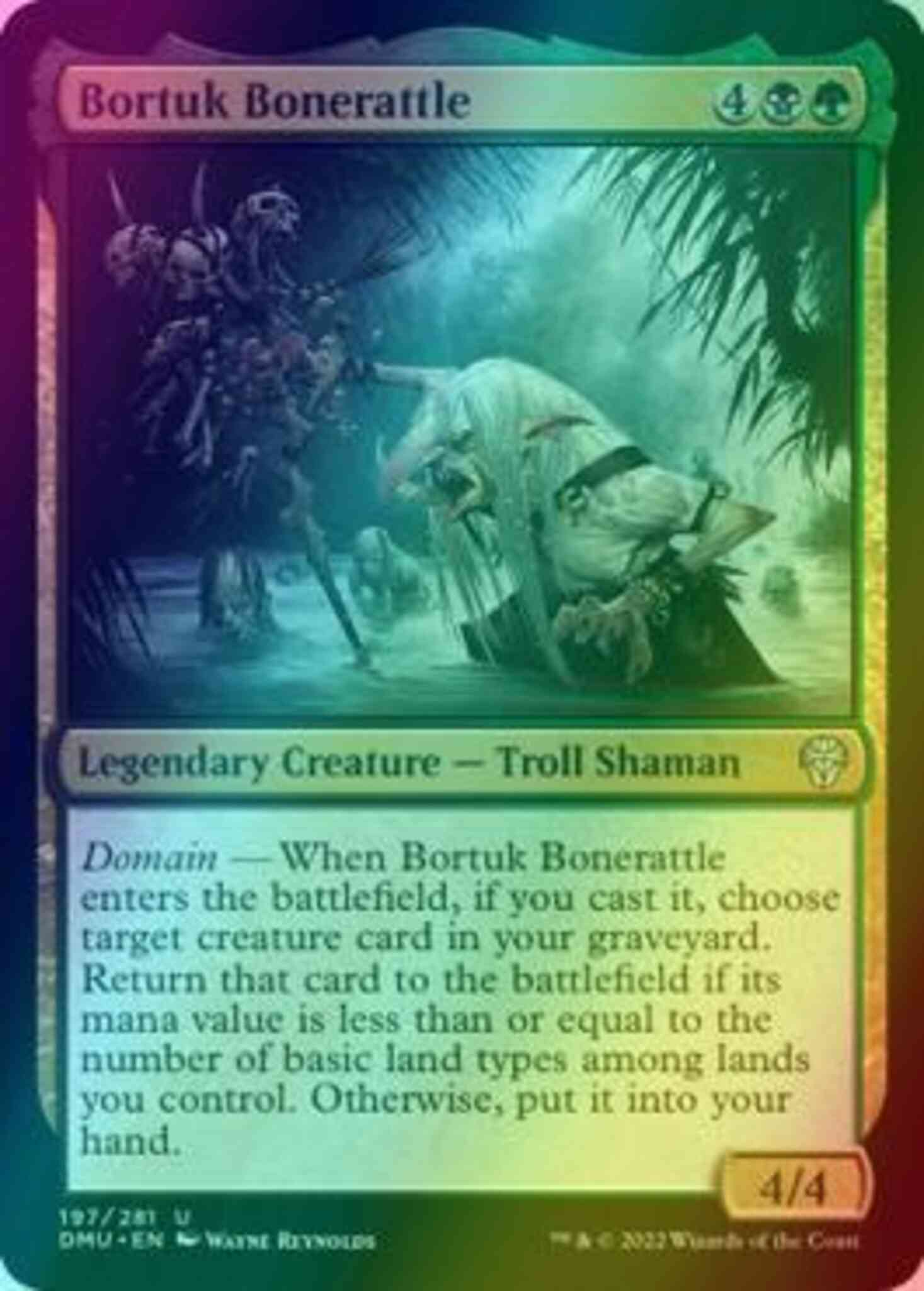 Bortuk bonerattle 197 – Magic Bortuk Bonerattle [197] [Dominaria United] [Foil]