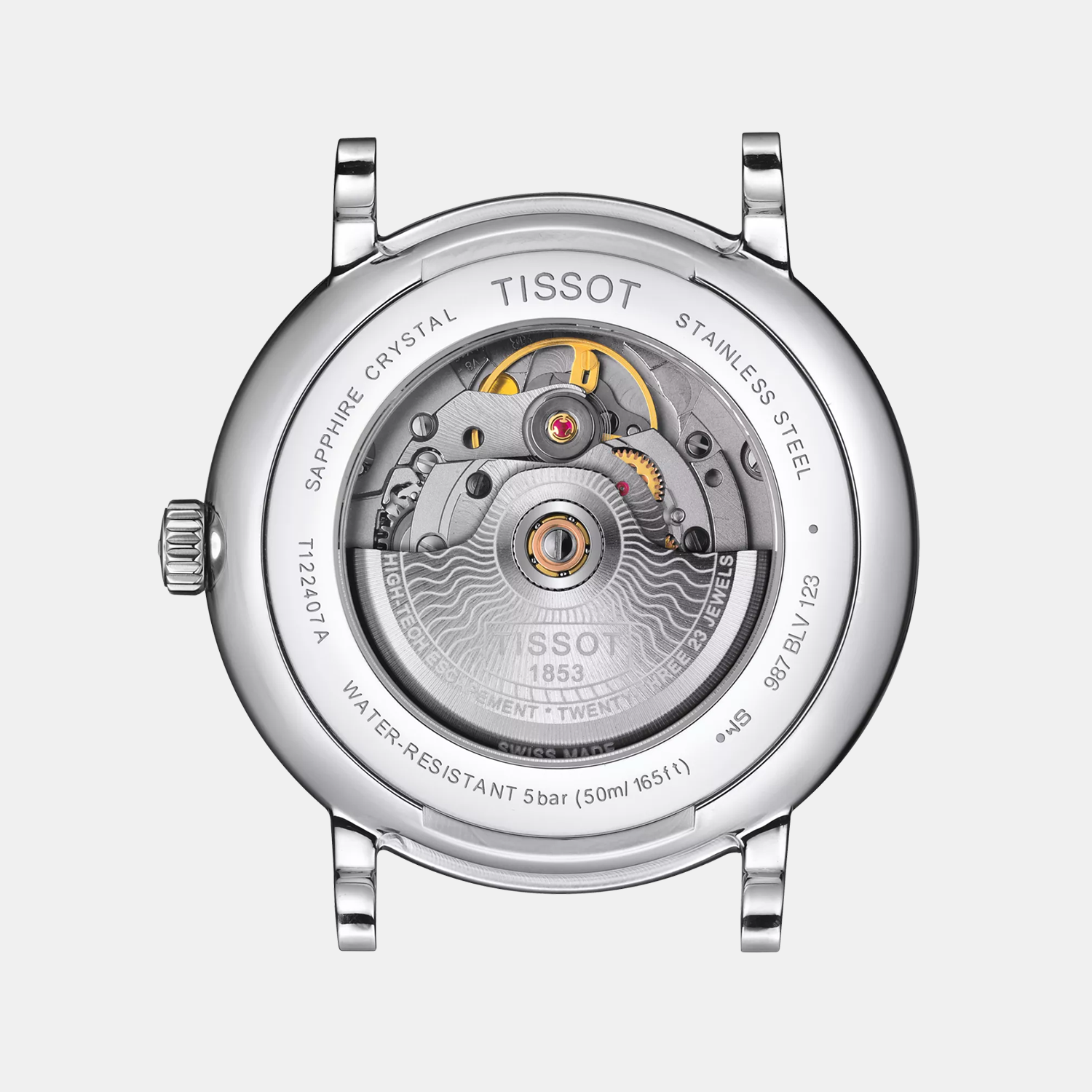 Tissot Carson Men Analog Silver Dial Automatic Leather Watch T1224071603100 - view 2
