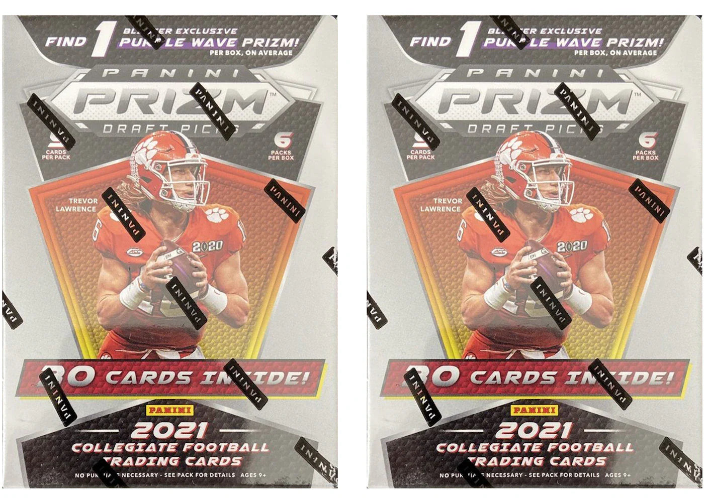 2021 Panini Prizm Draft Picks College Football Blaster Box 2x Lot