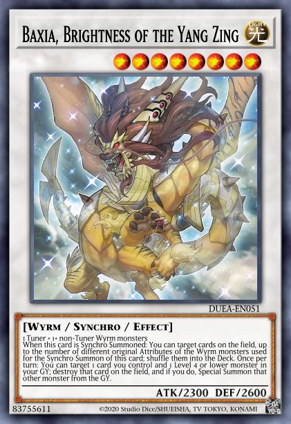 Baxia brightness – Yu-Gi-Oh! Baxia, Brightness of the Yang Zing - DUEA-EN051 - Secret Rare - Unlimited