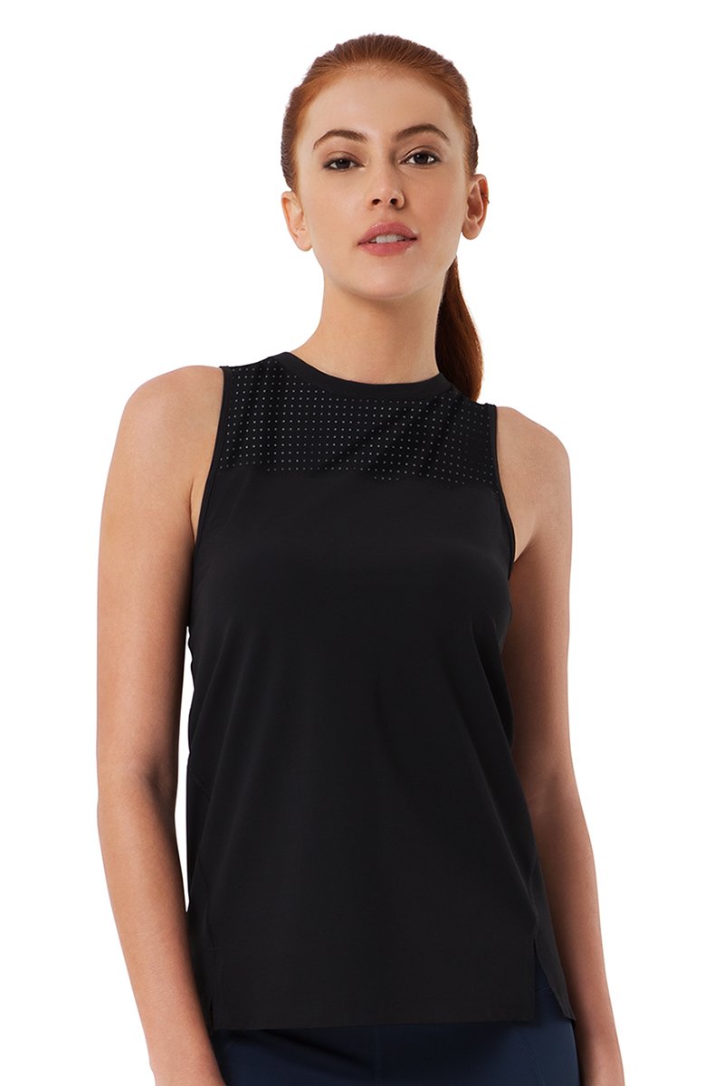 amante Smooth and Seamless Fitness Tank Top - Black