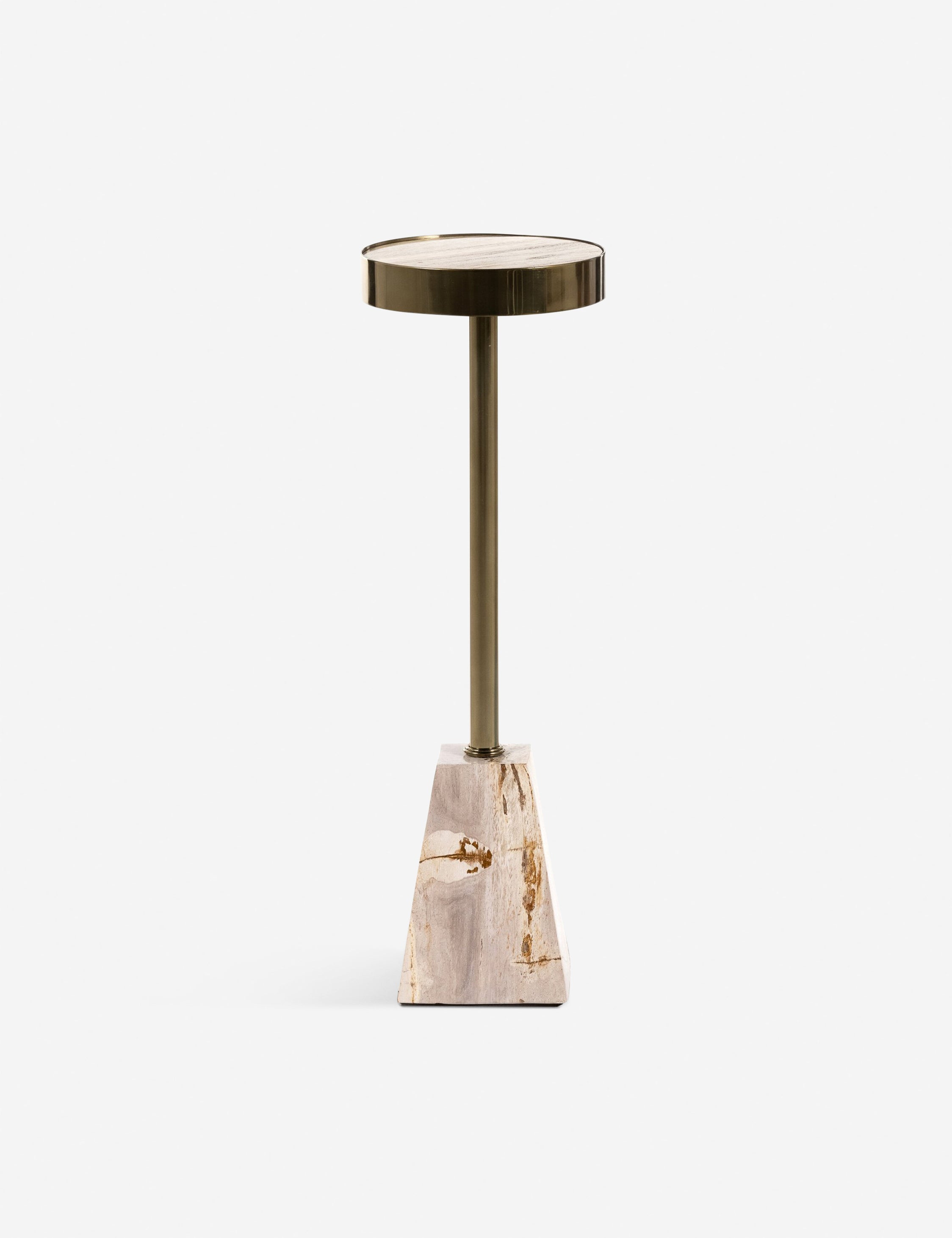 Lulu and Georgia Courtland Round Side Table – Brass
