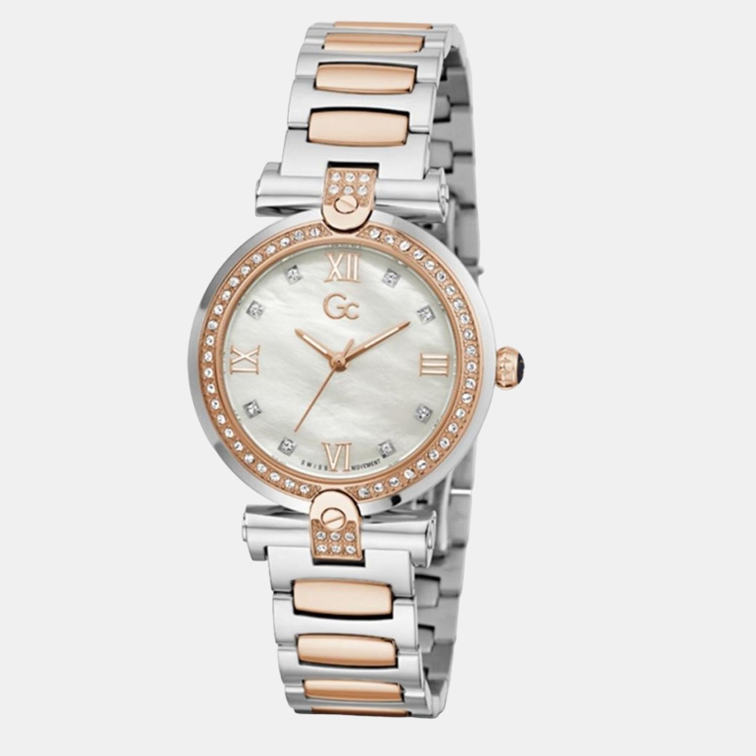 GC Fusion Women's Women Quartz White Dial Analog Stainless Steel Watch Y96004L1MF - view 2