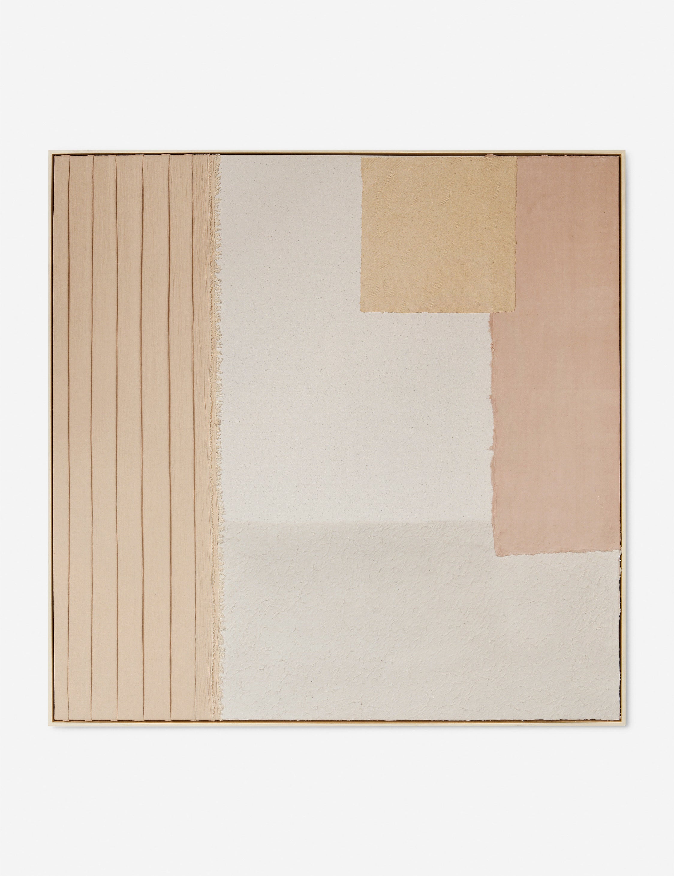 Lulu and Georgia Patchwork Blush Wall Art by Visual Contrast