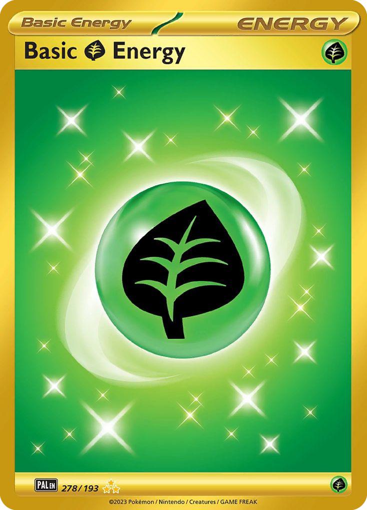 Pokémon Basic Grass Energy - 278/193 - Hyper Rare [sv02-278] [Secret]
