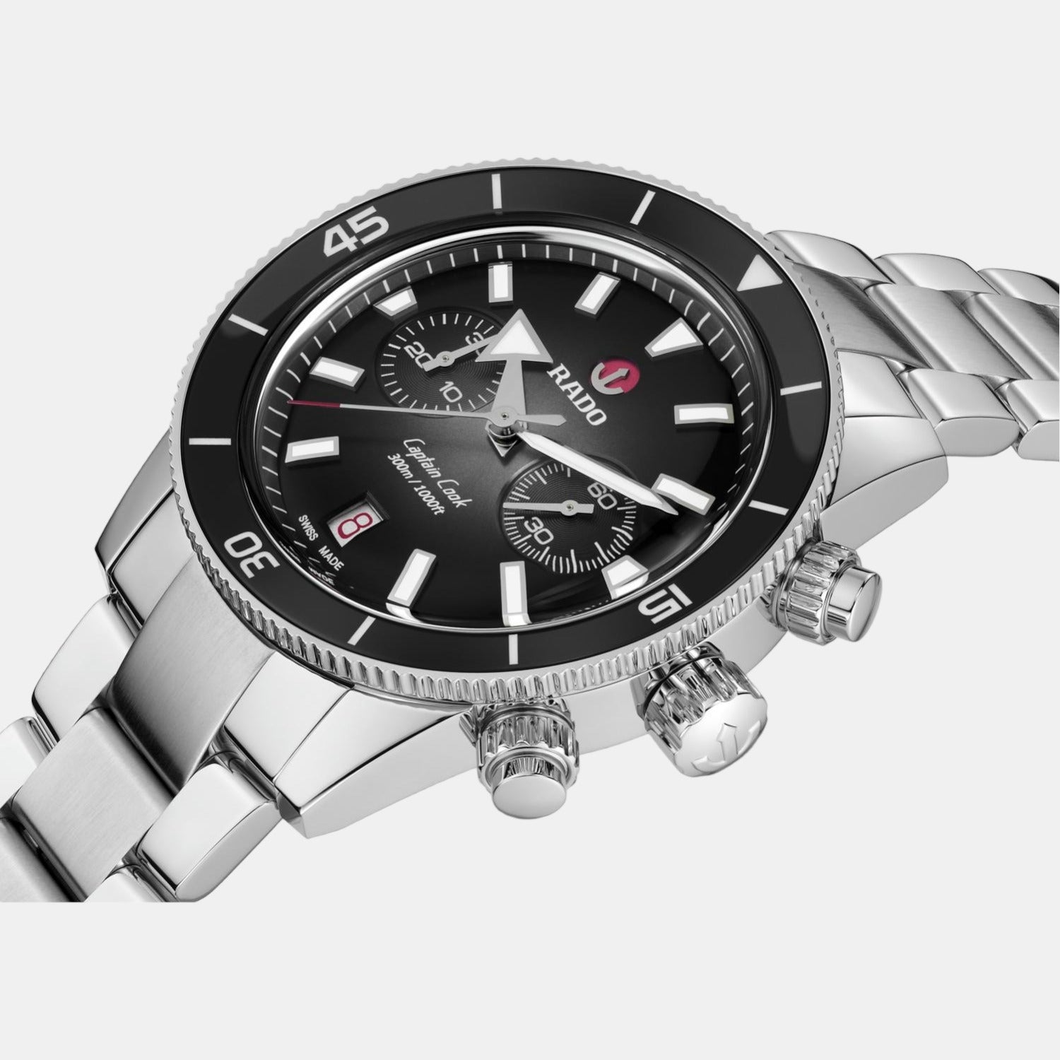Rado Captain Cook Men Automatic Black Dial Chronograph Stainless Steel Watch R32145158 - view 2