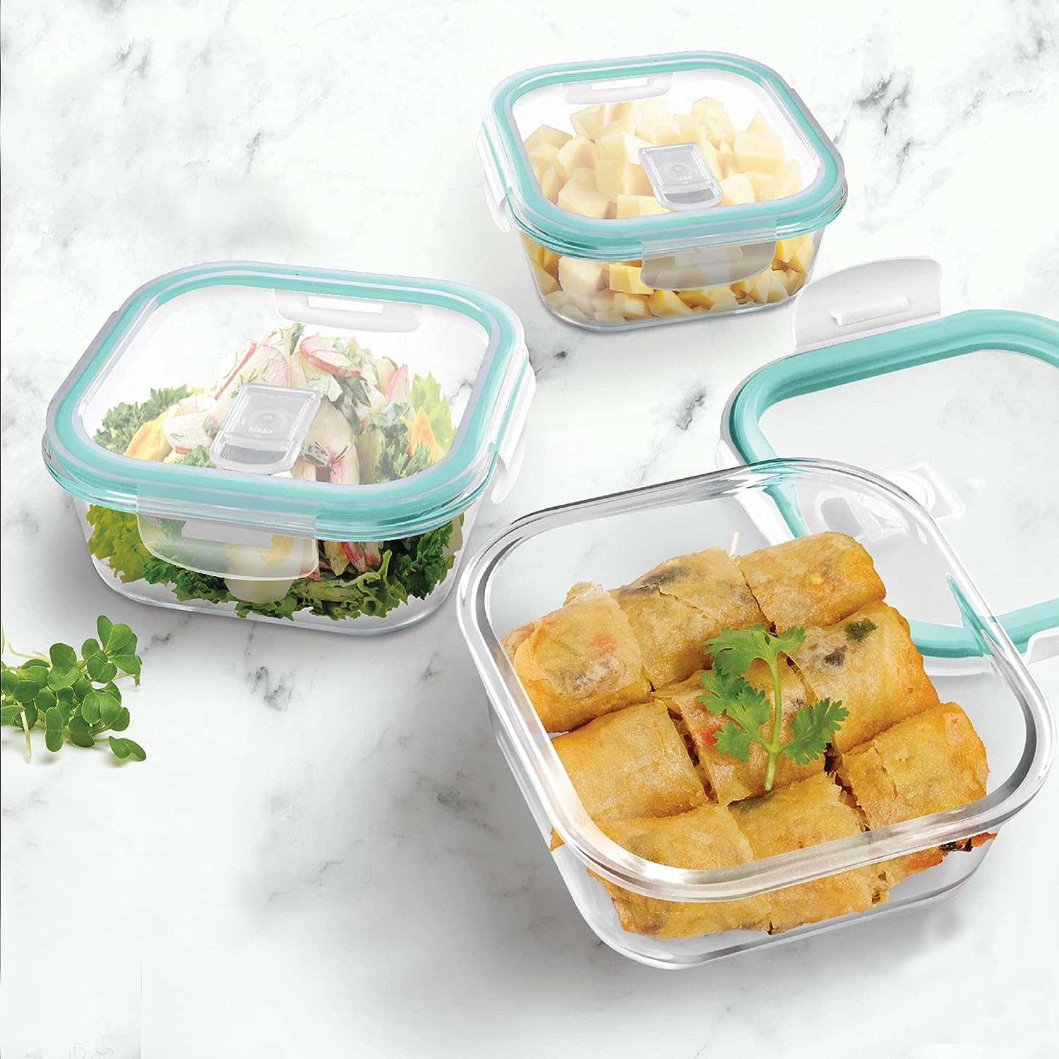 Clip Fresh Square Container (Treo by Milton) – Transparent - view 2