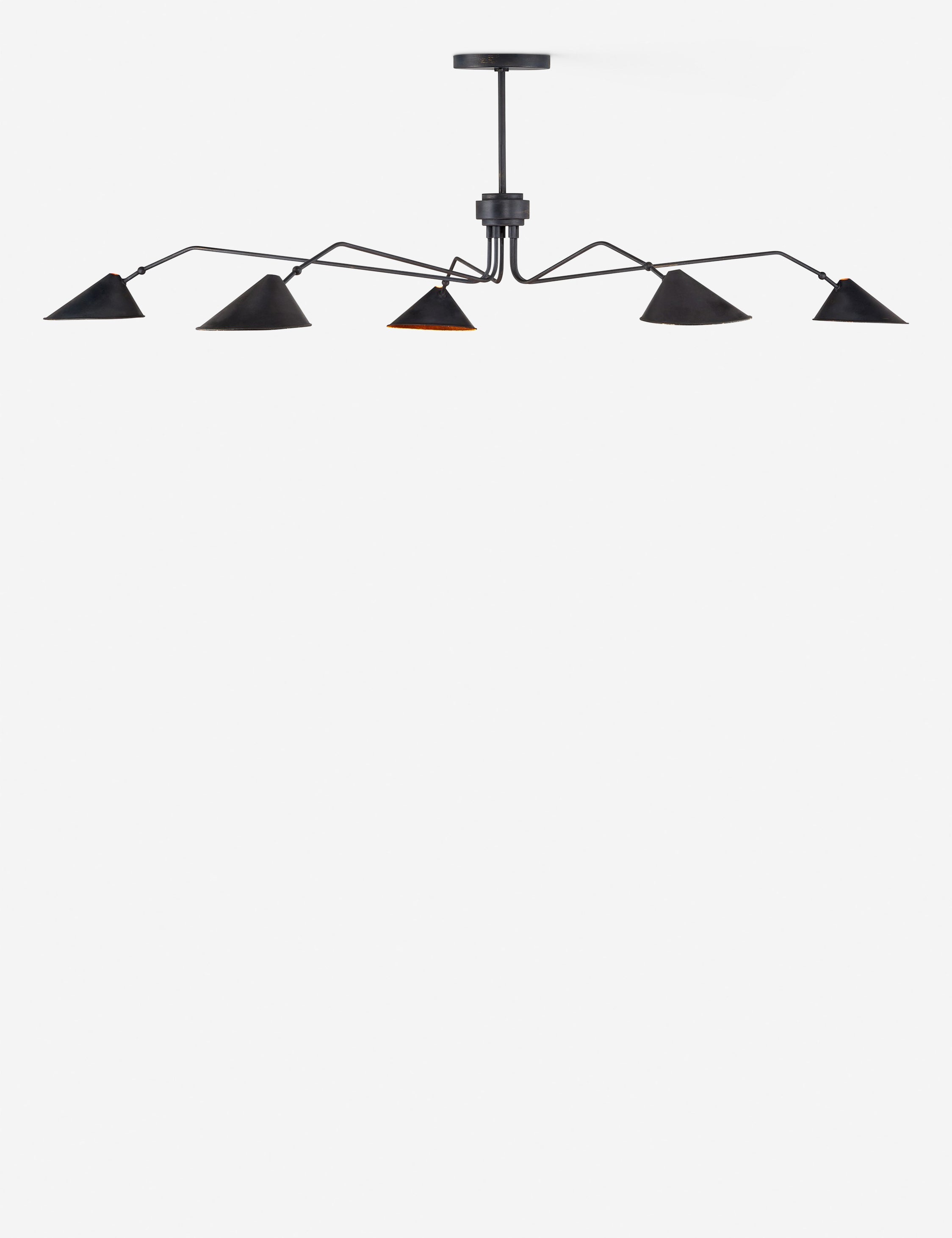 Lulu and Georgia Marca Chandelier – Black and Brass - view 2