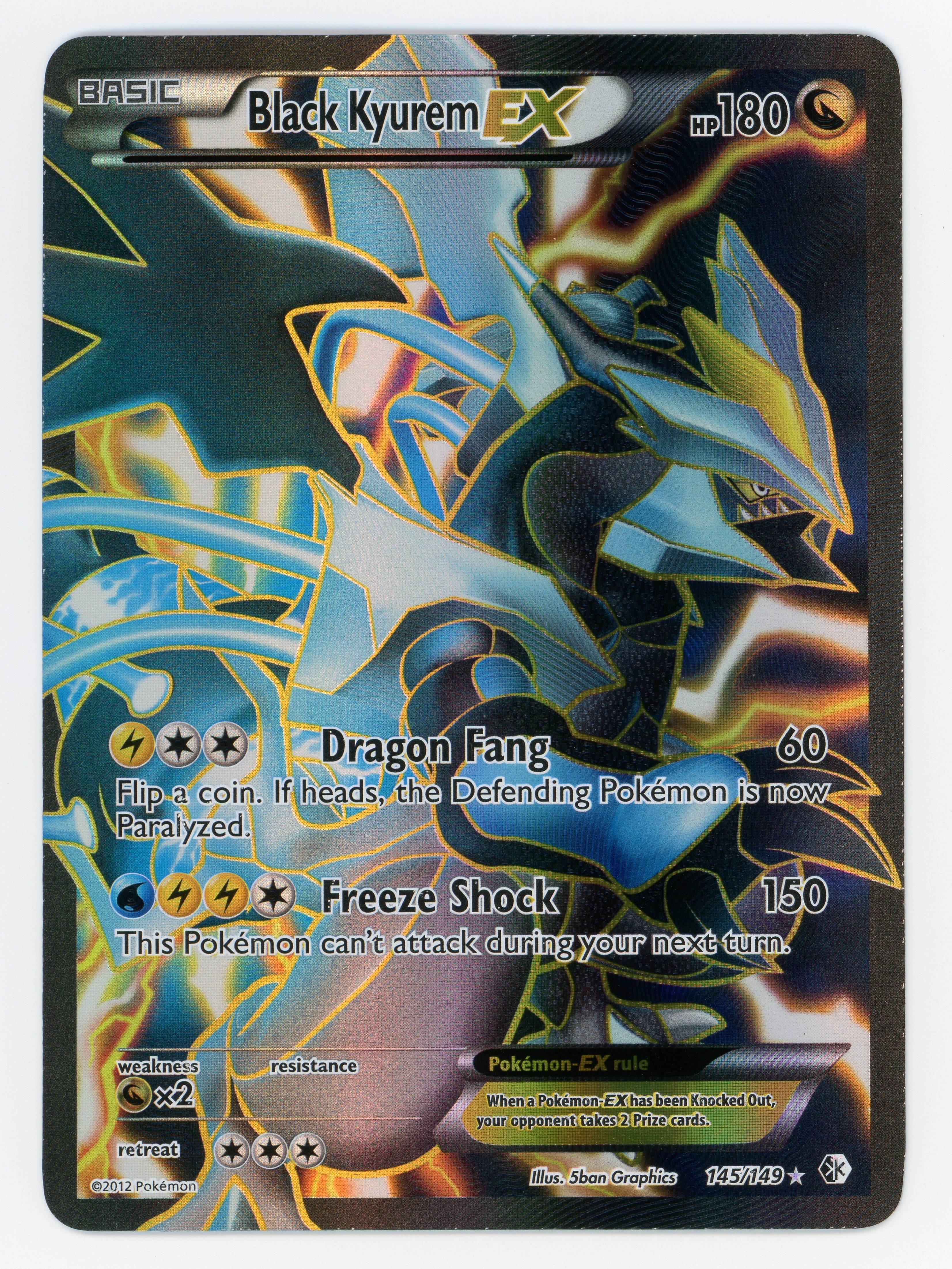 Pokémon Black Kyurem-EX - 145/149 - Rare Ultra - Ultra Rare - Scan 15717