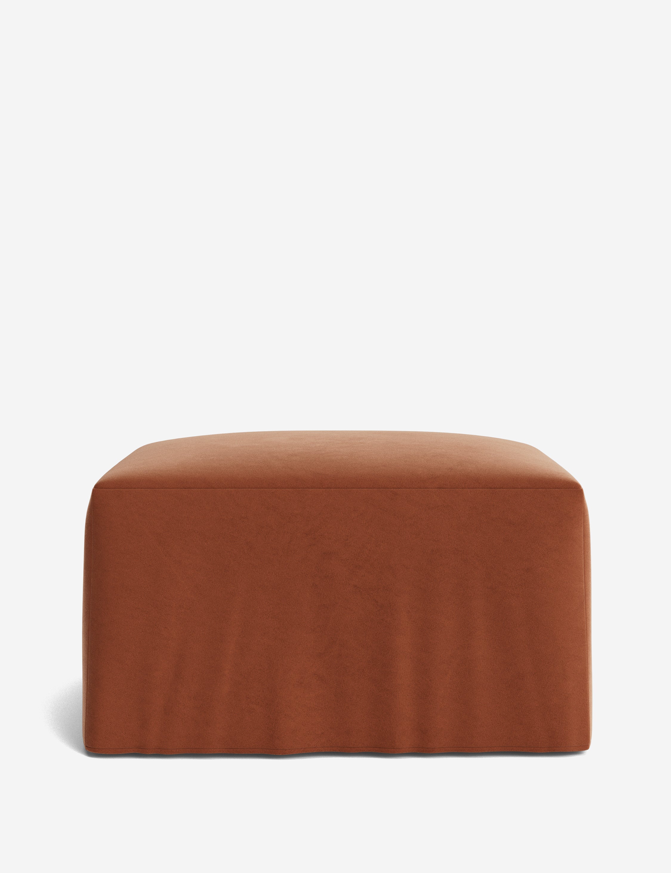 Lulu and Georgia Portola Slipcover Ottoman - view 14