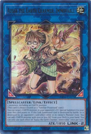 Yu-Gi-Oh! Aussa the Earth Charmer, Immovable - RA04-EN078 - Ultra Rare - 1st Edition
