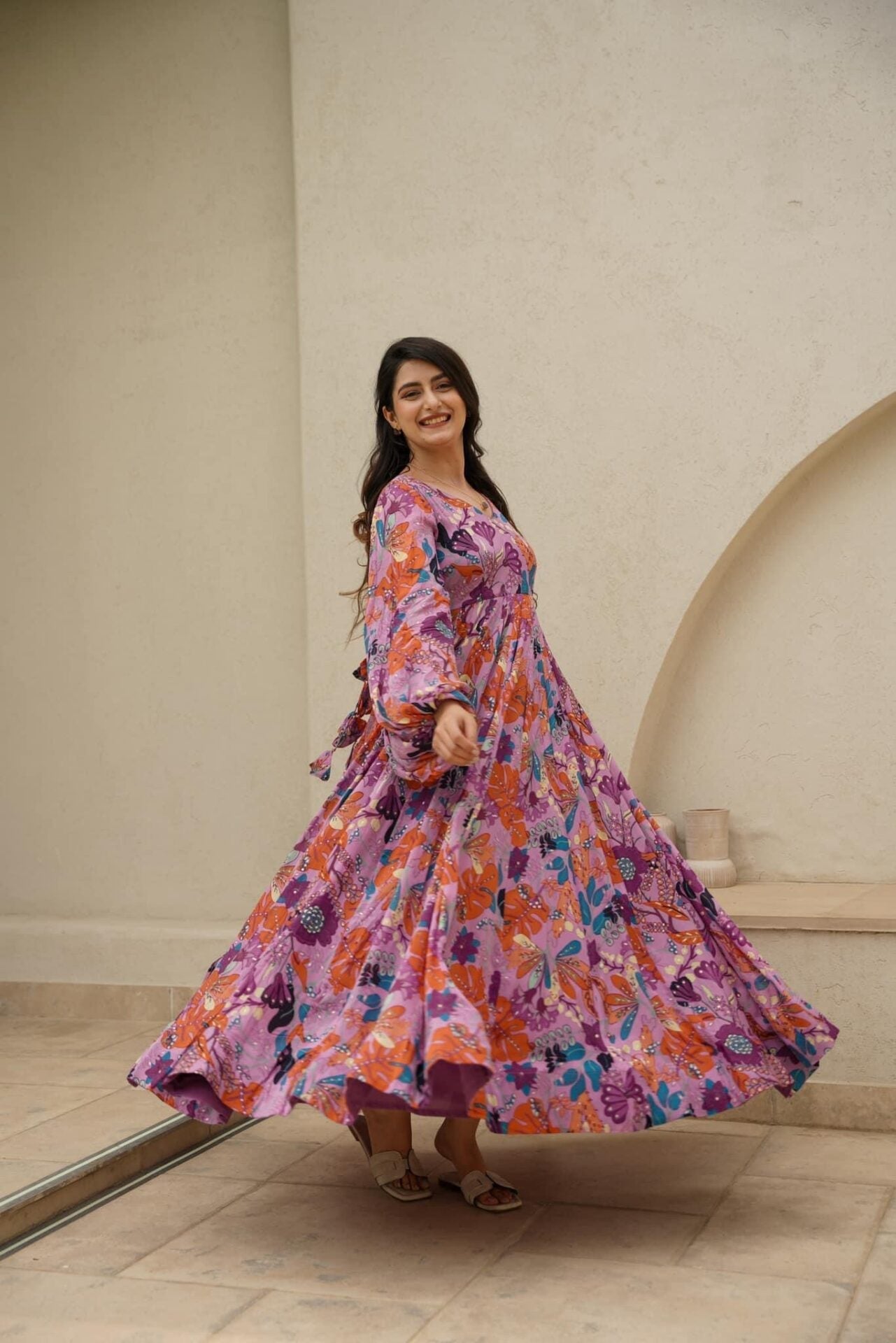Idaho-o Purple glory chinon maxi