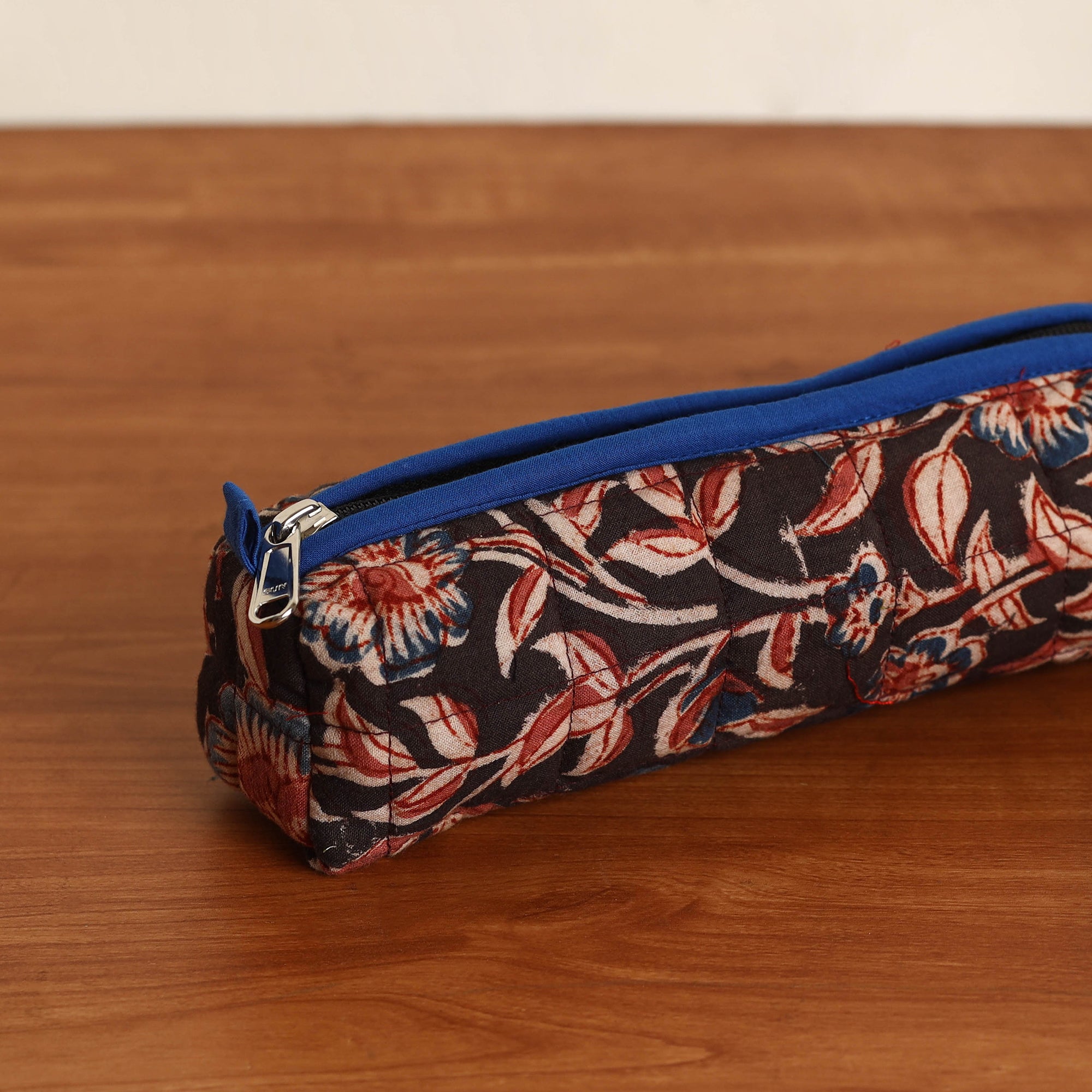 NOORI BAZAR Black - Handmade Quilted Cotton Pencil Pouch 08 - view 2
