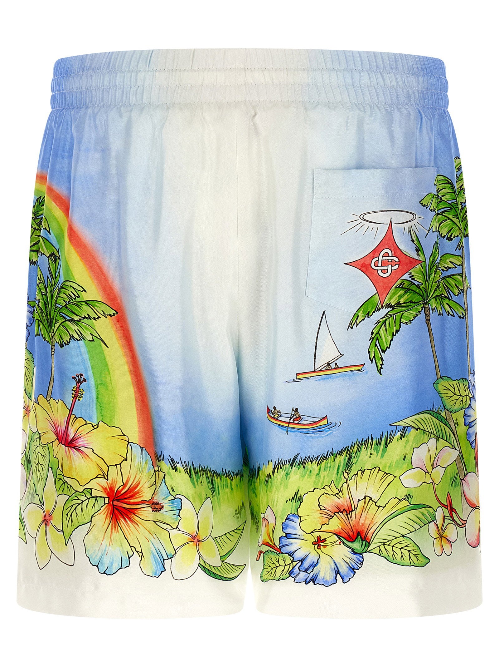 Casablanca Aloha Bermuda Shorts – 100% silk - view 2
