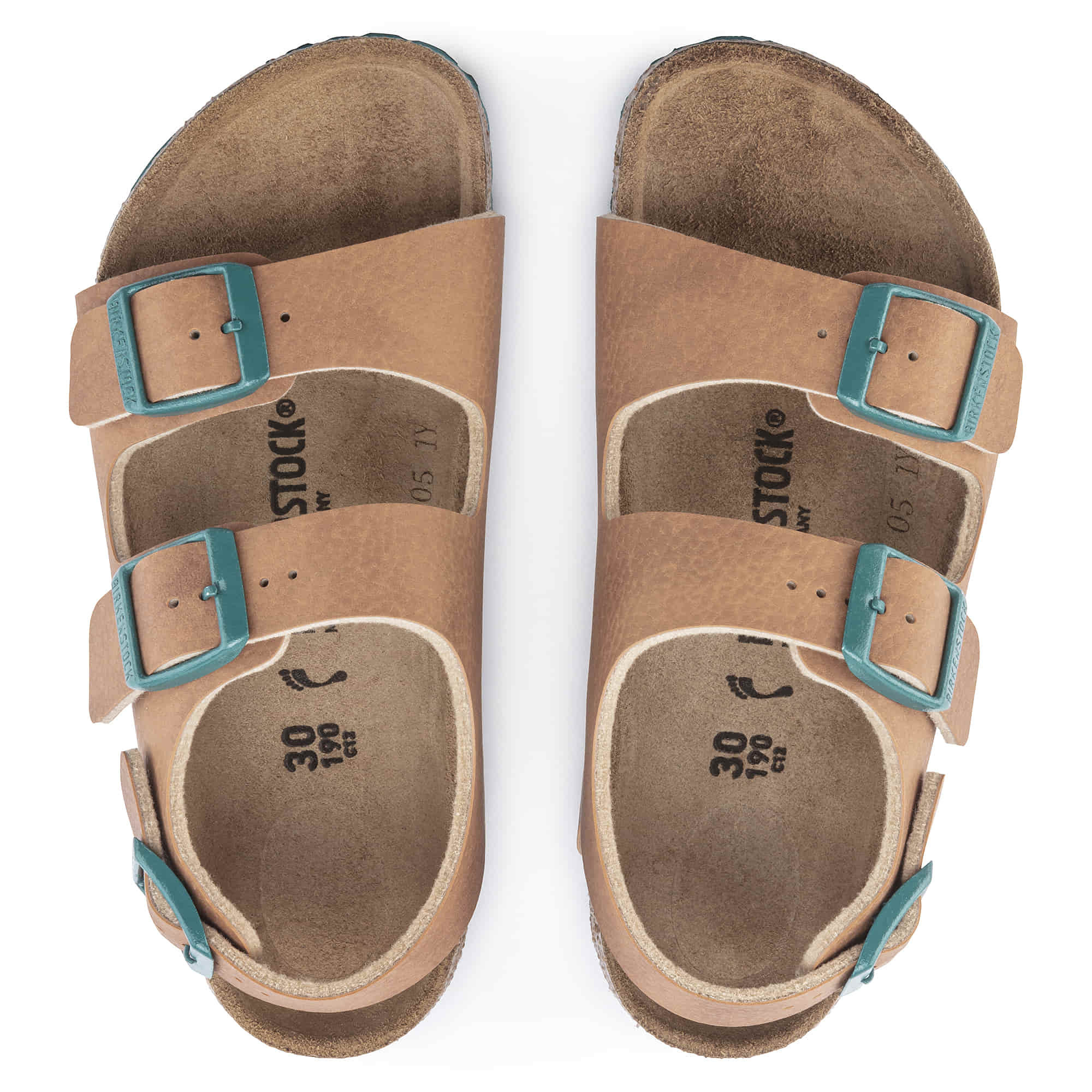Birkenstock Milano Kids Birko-Flor – Brown Brown/Ginger Brown - view 2