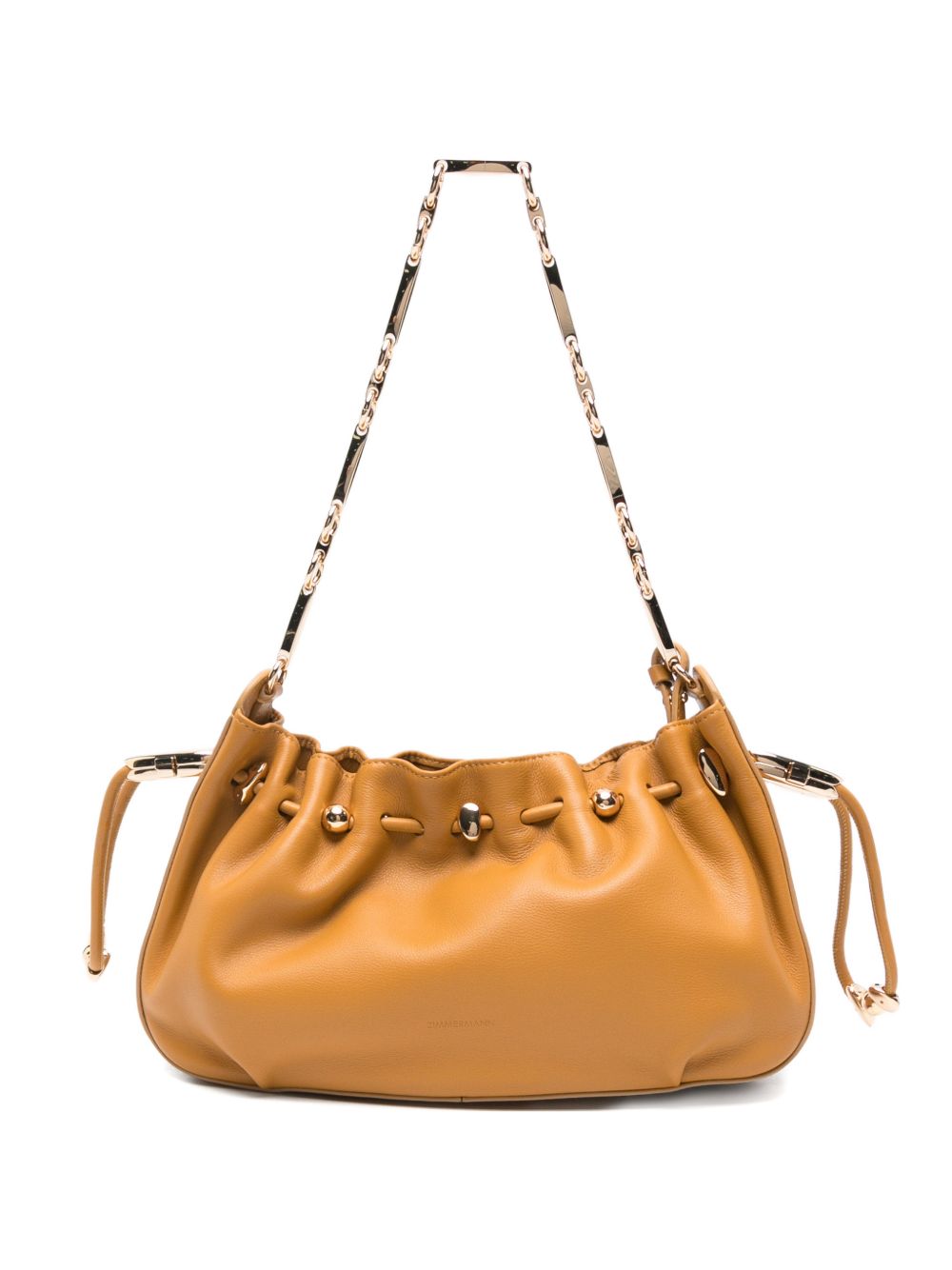 Zimmermann Ruched Chain Shoulder Bag – Outer: Calf Leather 100%