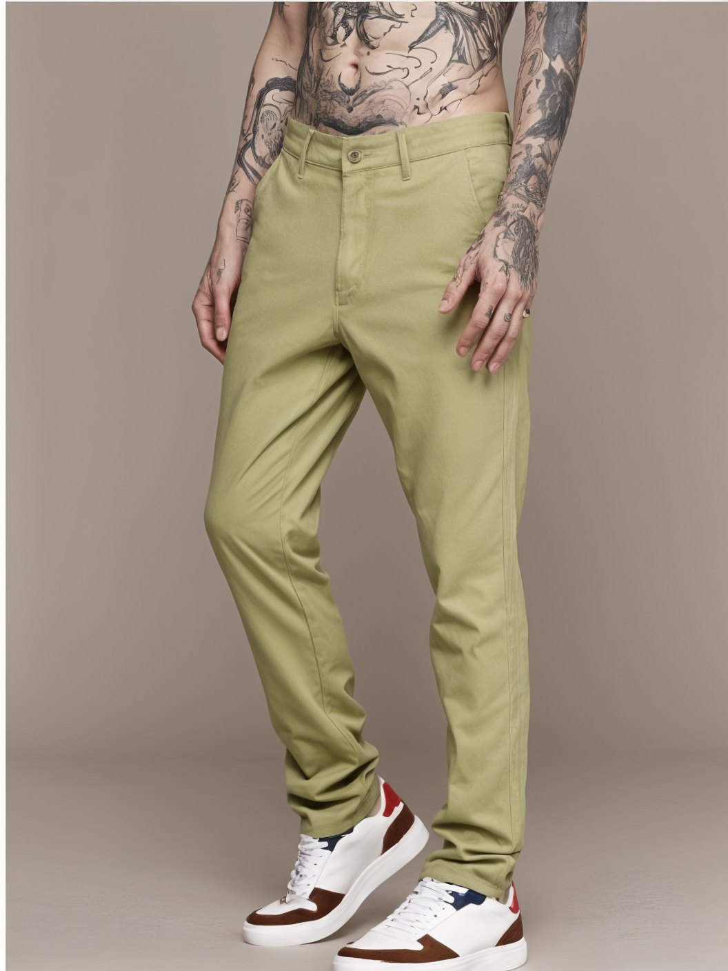 Frankshop Trouser Frankshop Exclusive Casual Trouser for Men (Beige) - view 2