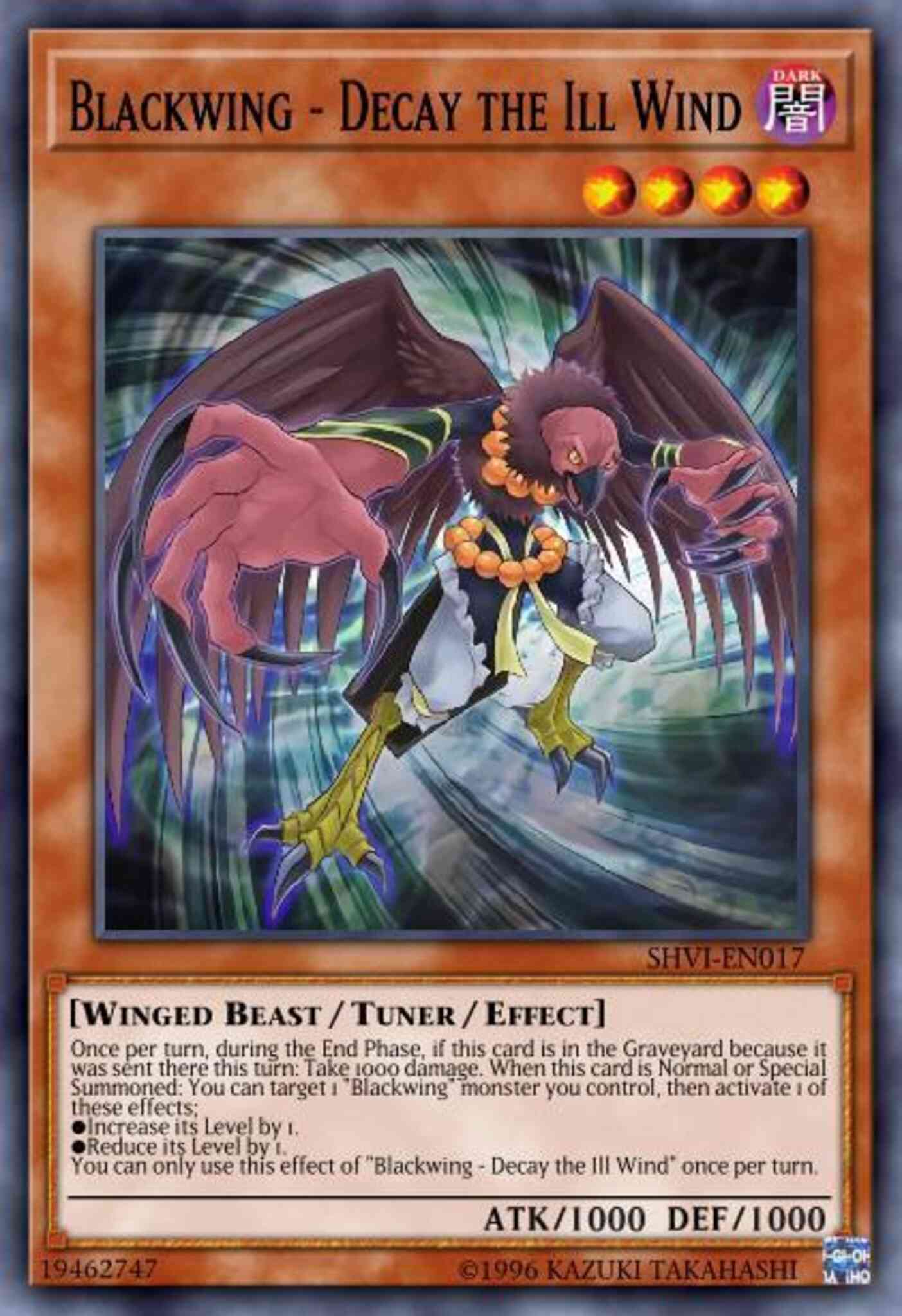 Yu-Gi-Oh! Blackwing - Decay the Ill Wind - MP17-EN009 - Common - 1st Edition