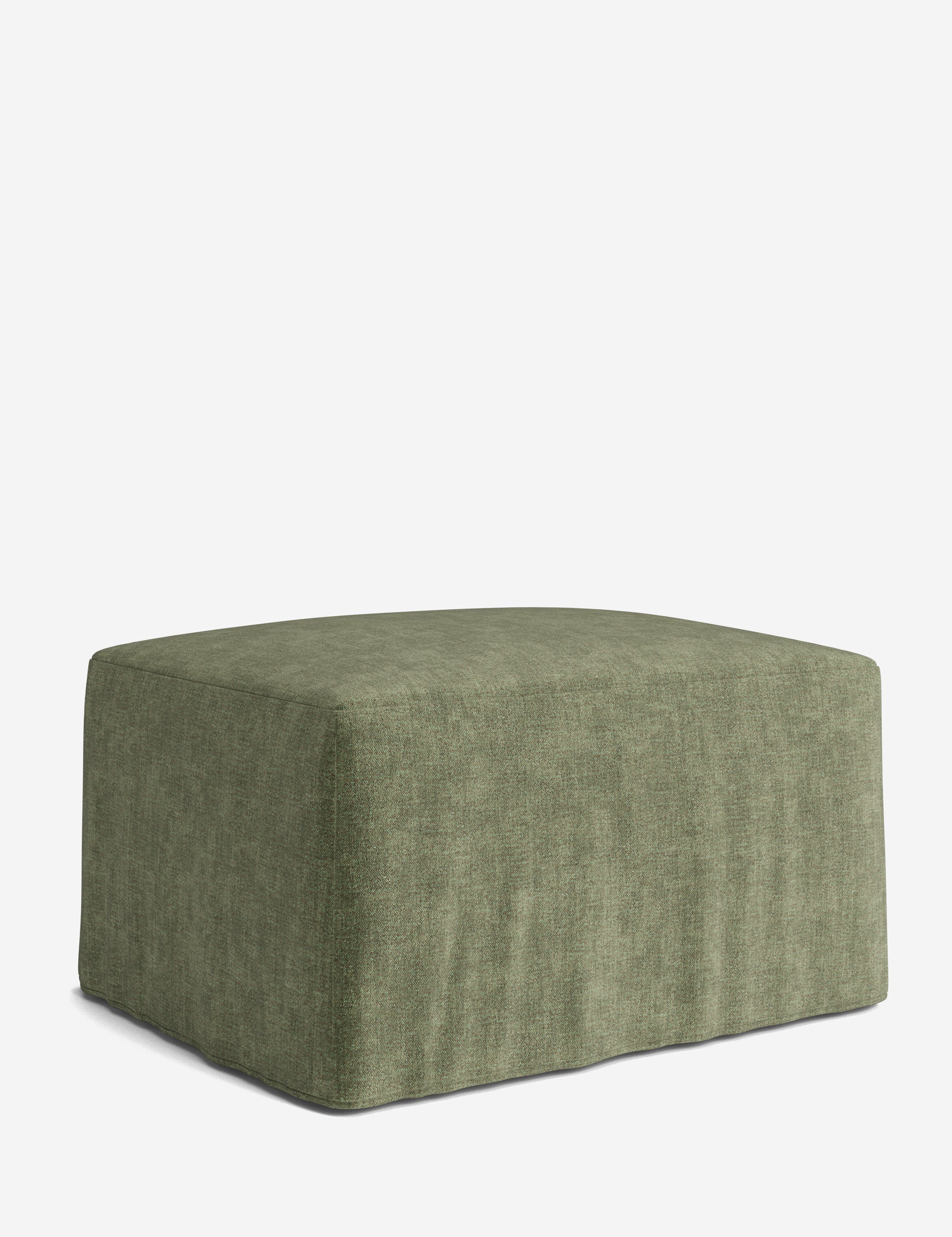 Lulu and Georgia Portola Slipcover Ottoman - view 140