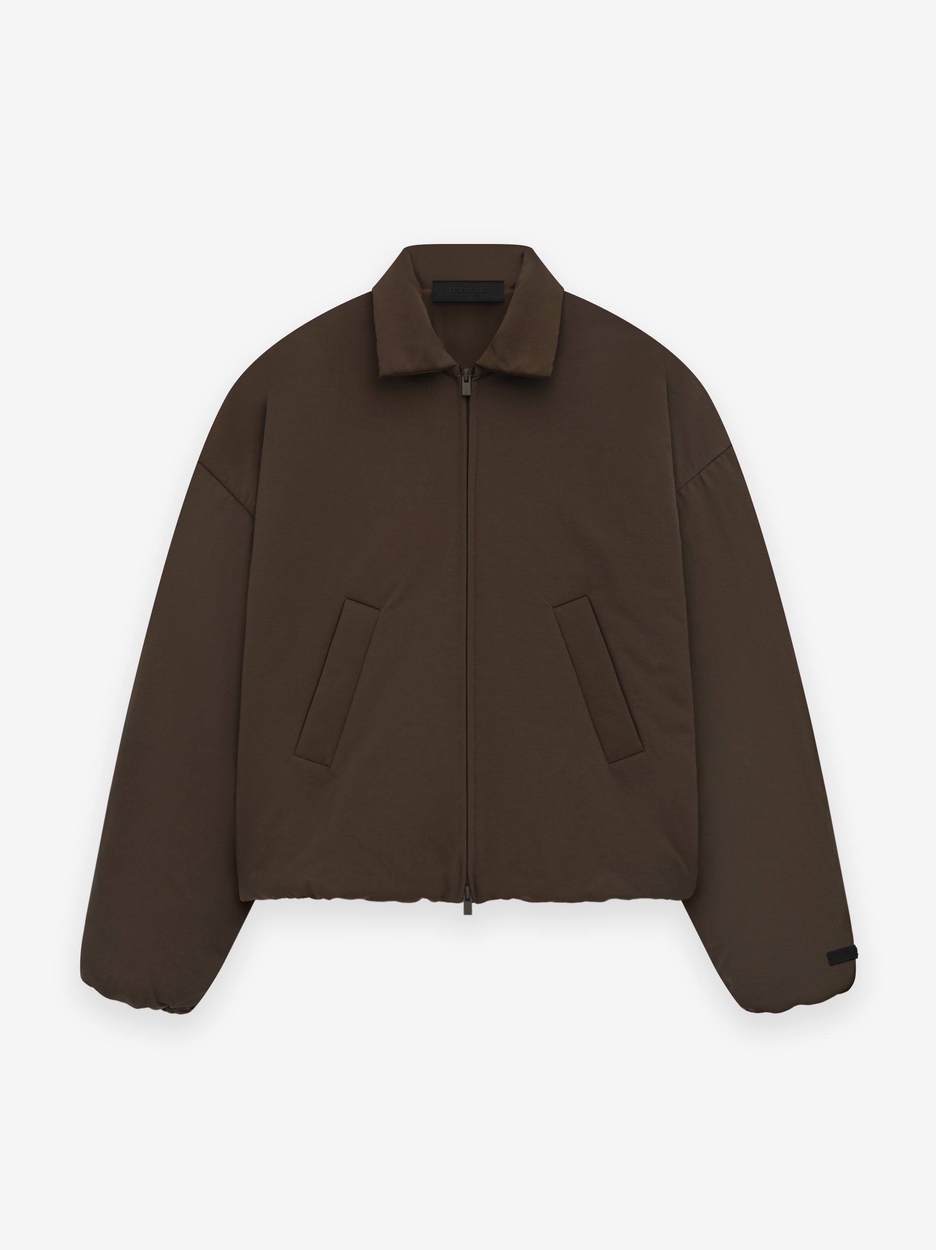 ESSENTIALS Women's Military Nylon Bomber Jacket
