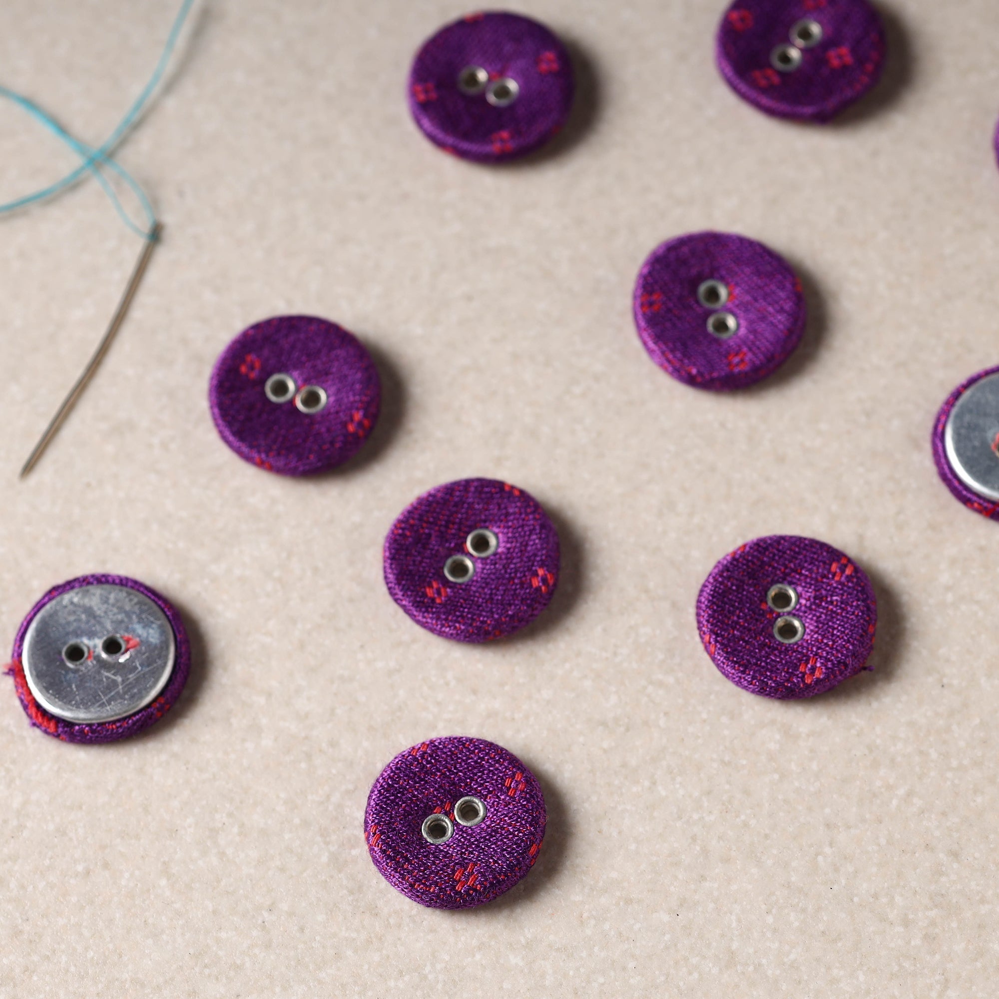 BUTTON BAAZ 1.5cm Buttonbaaz Handmade Button Medium (Set of 10) 53 - view 2